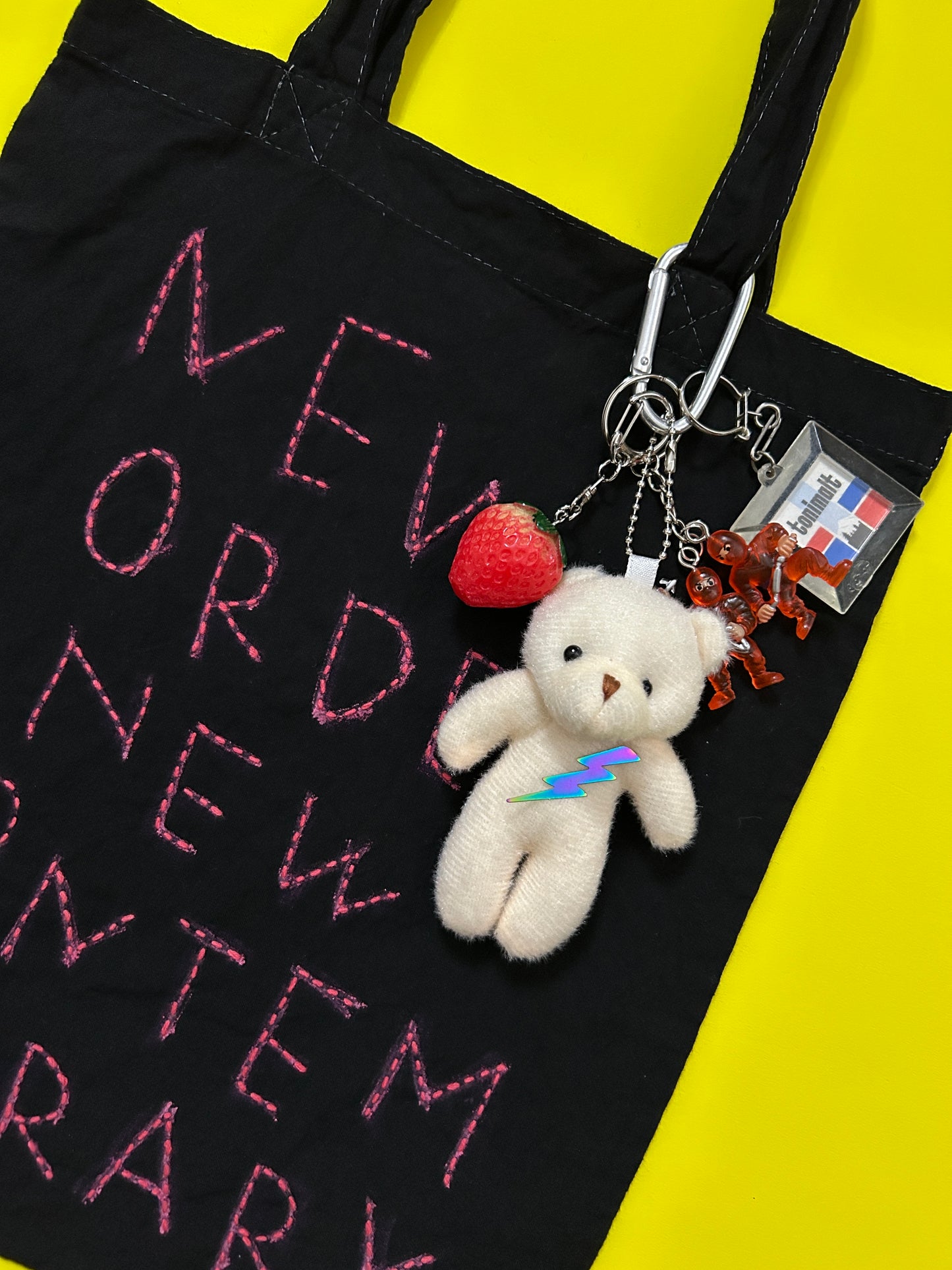 sashiko overdyde cotton totebag(M)007