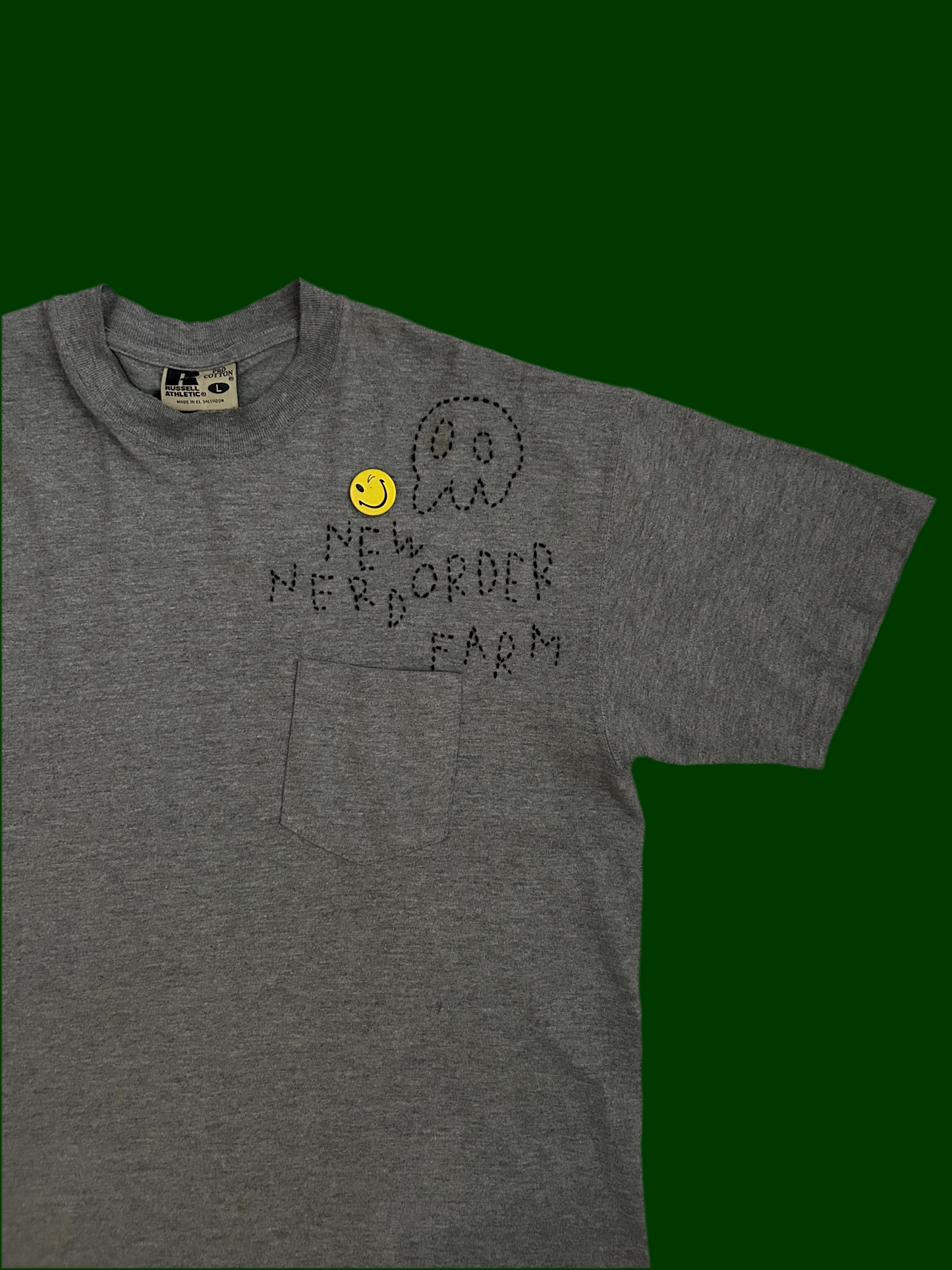sashiko used poket T-shirt NONF001