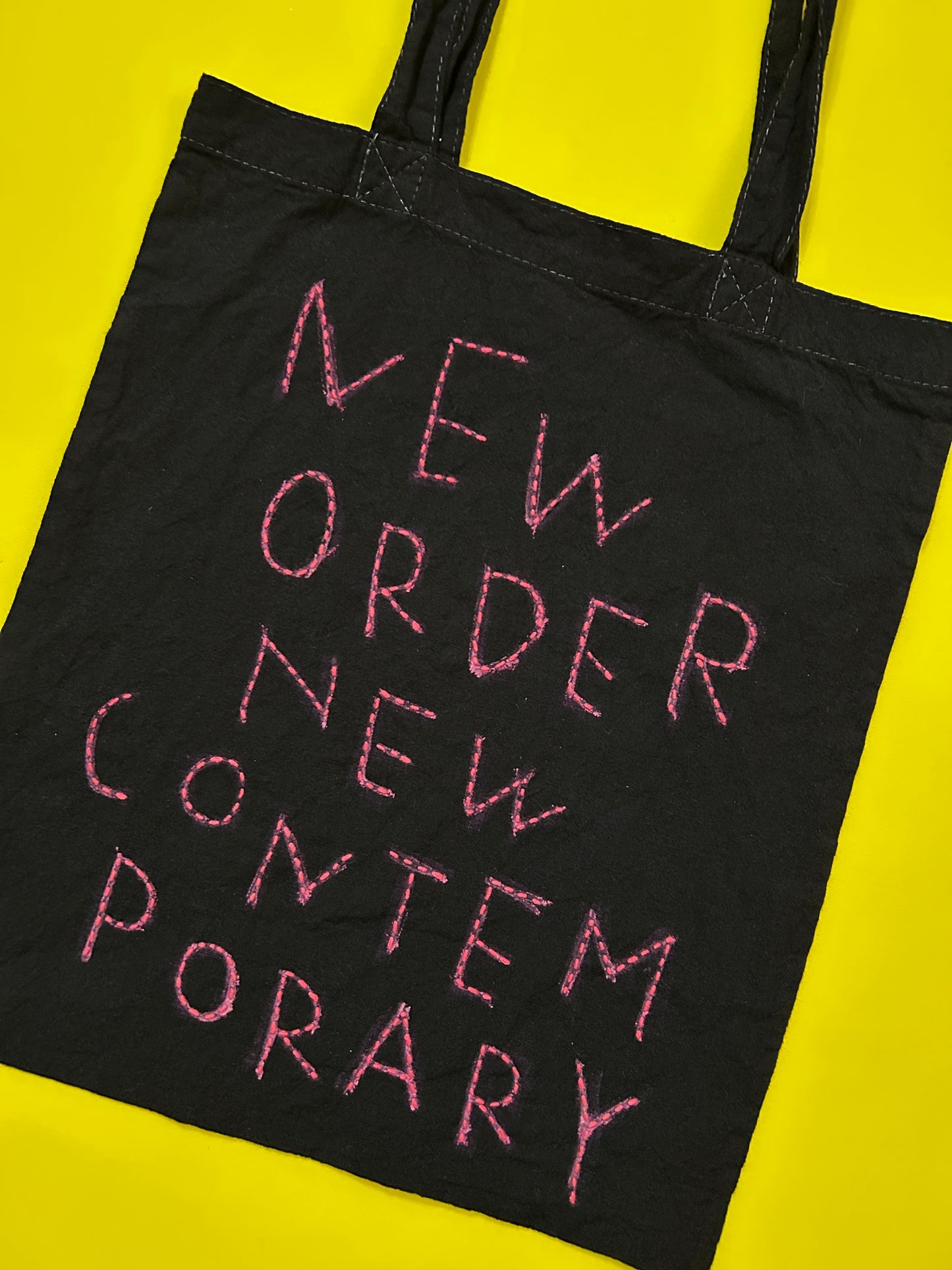 sashiko overdyde cotton totebag(M)007