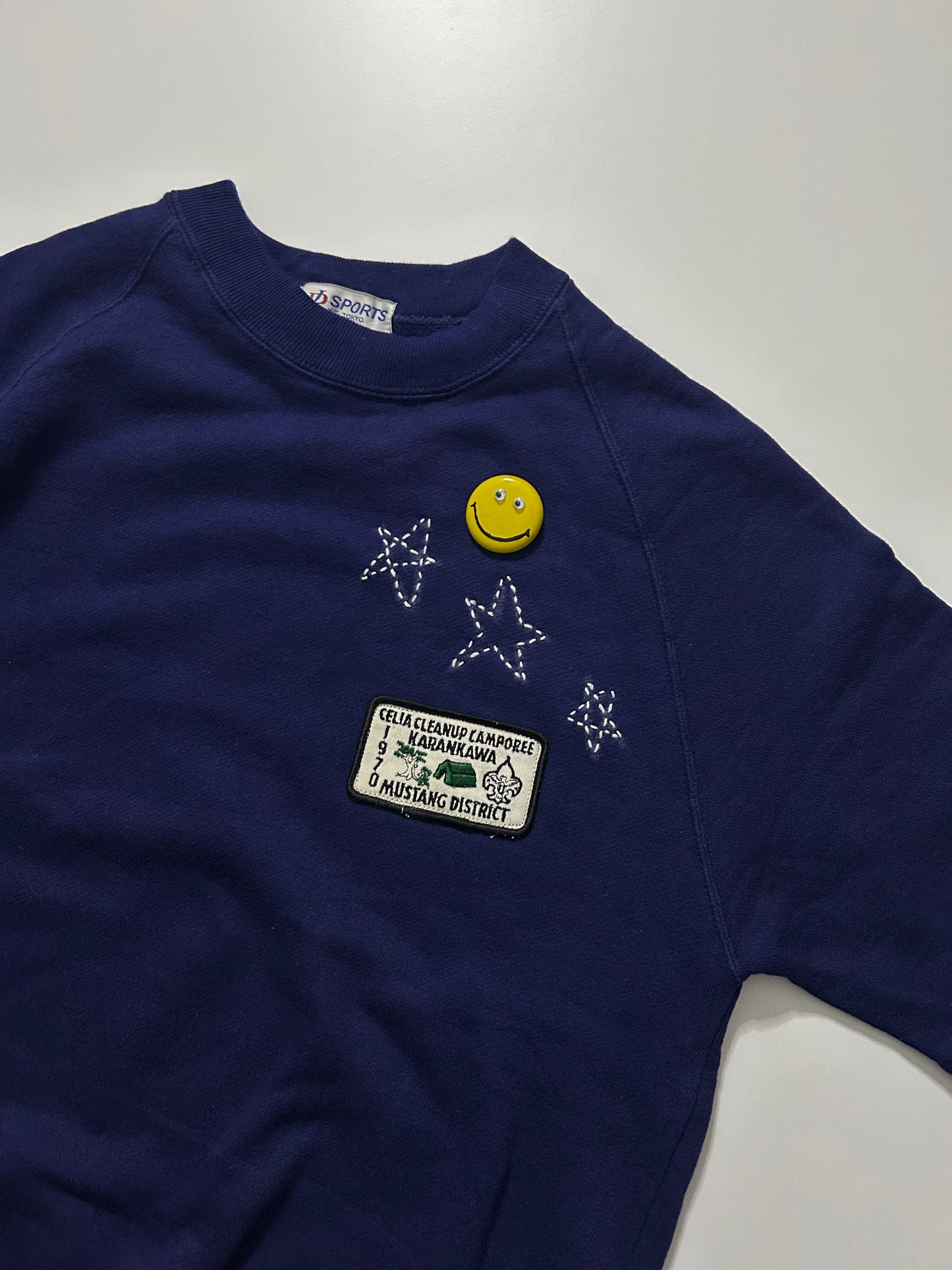 sashiko salvage short sleeve sweat TPS001