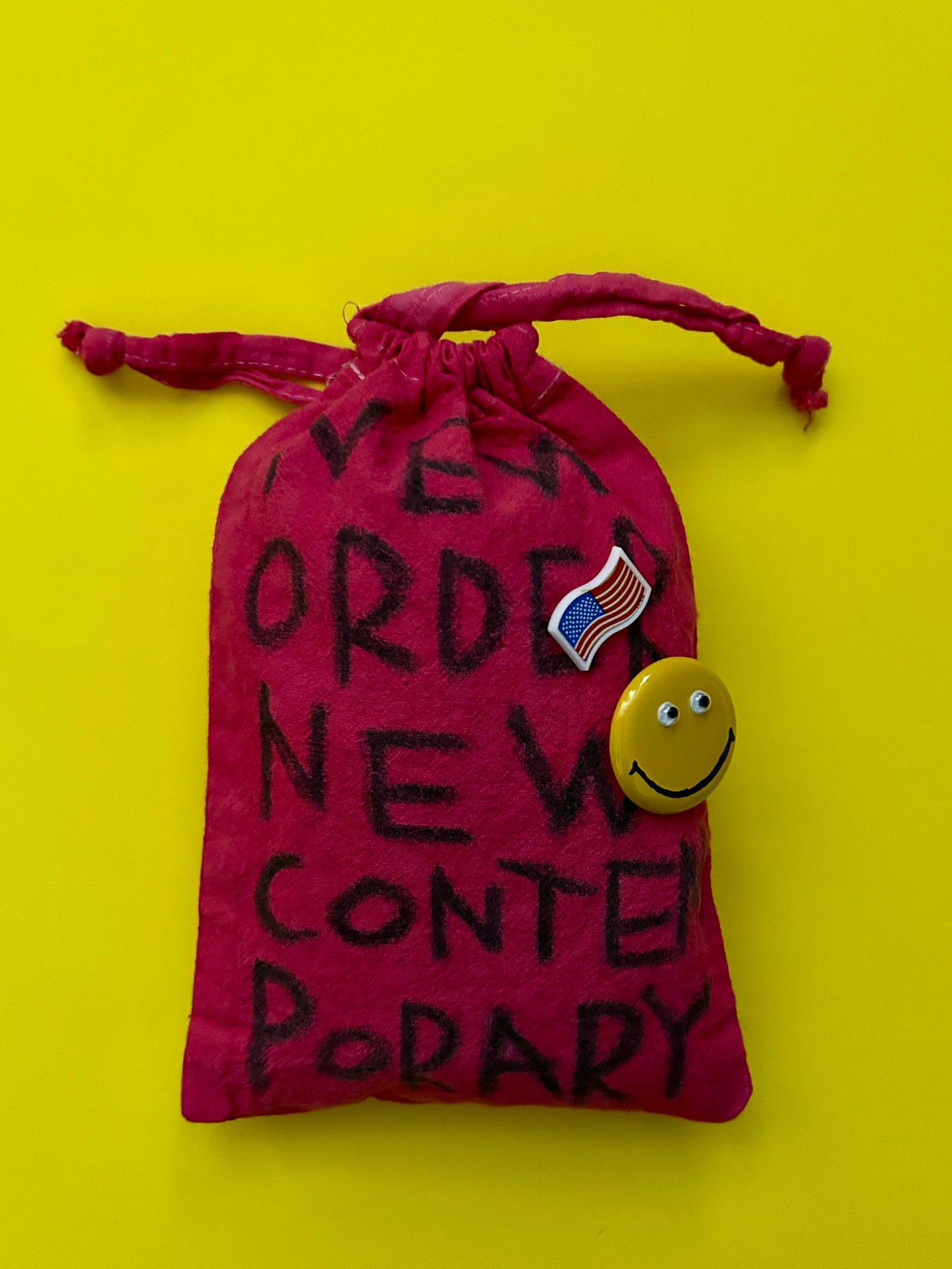 Crayon Painted overdyed purse NONC001