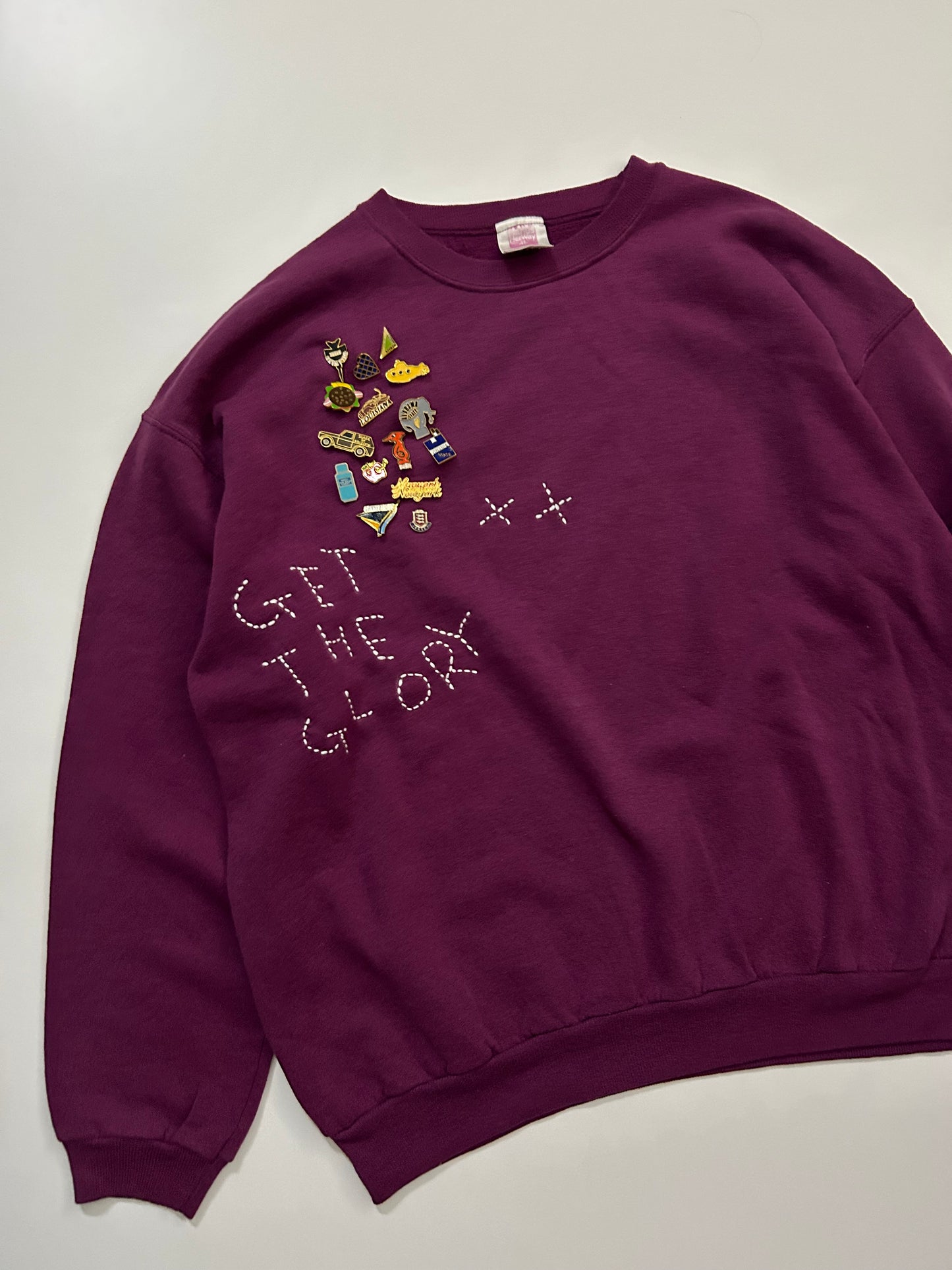 sashiko pins salvage sweat GTG008