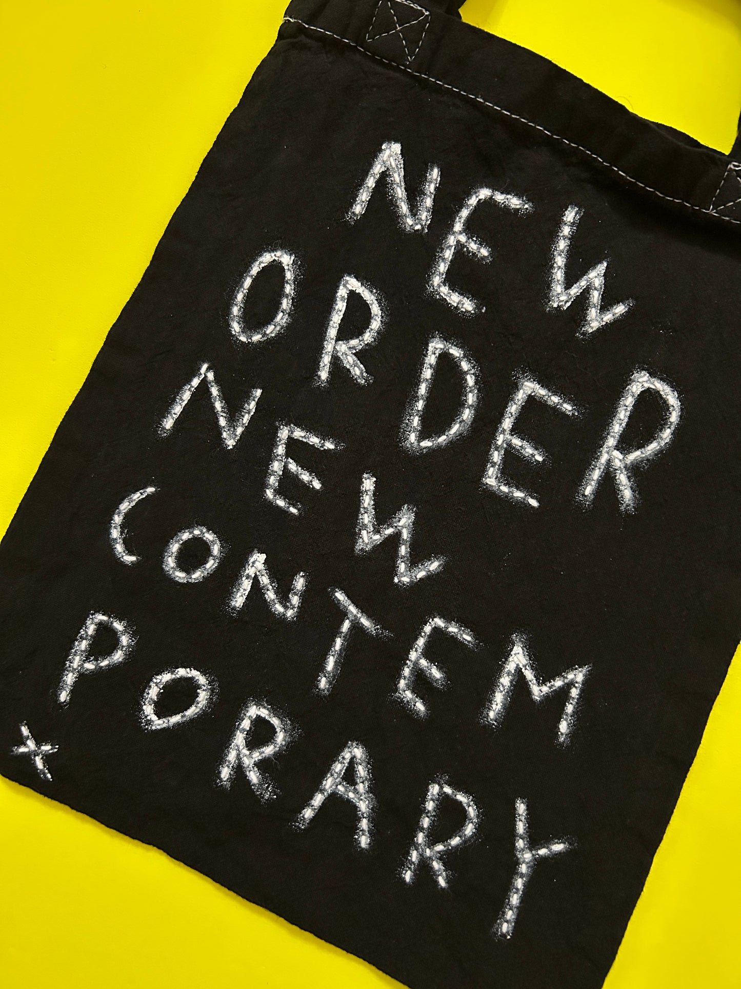 sashiko overdyde cotton totebag(S)003