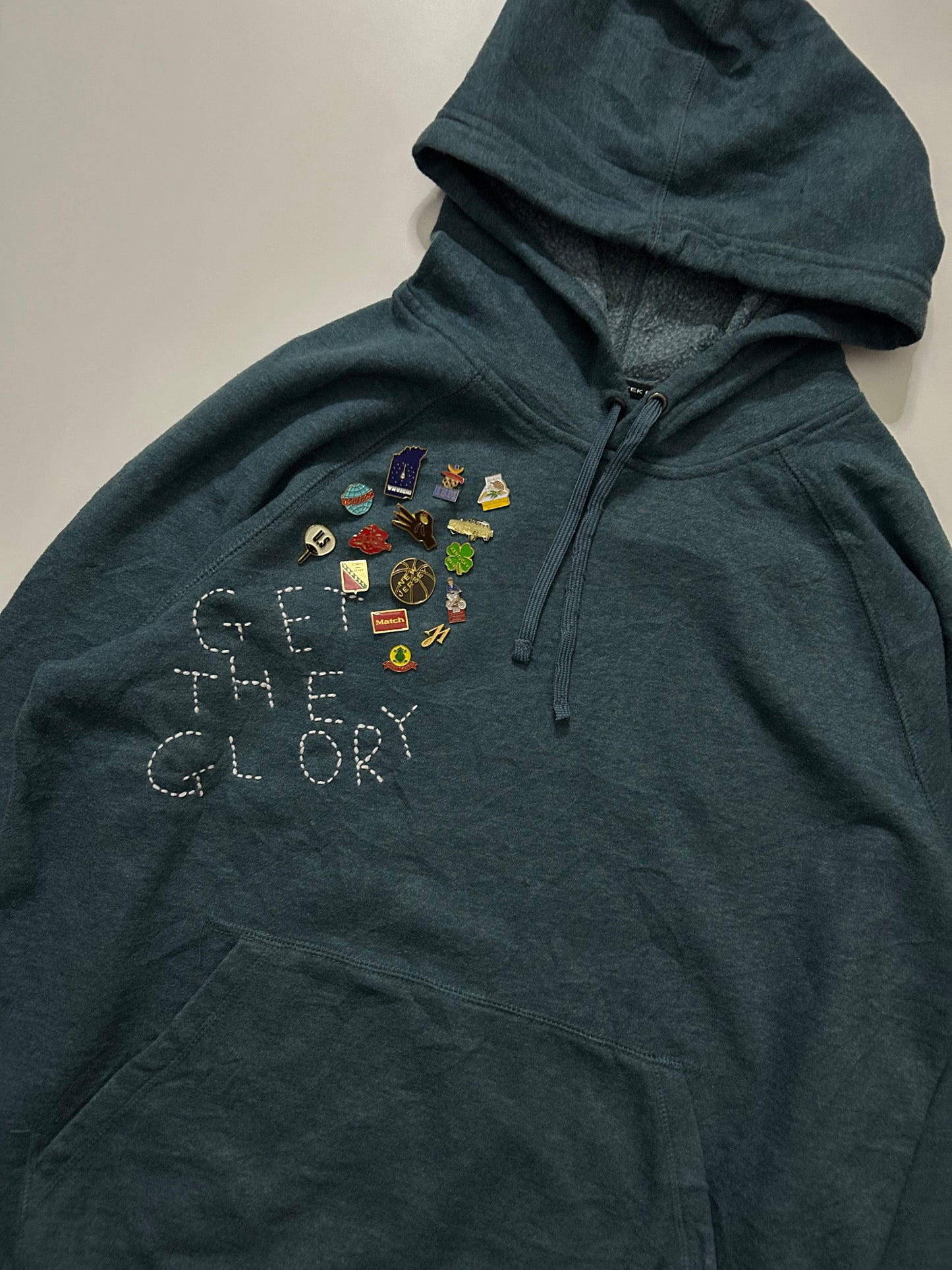 sashiko pins salvage hoodie GTG008