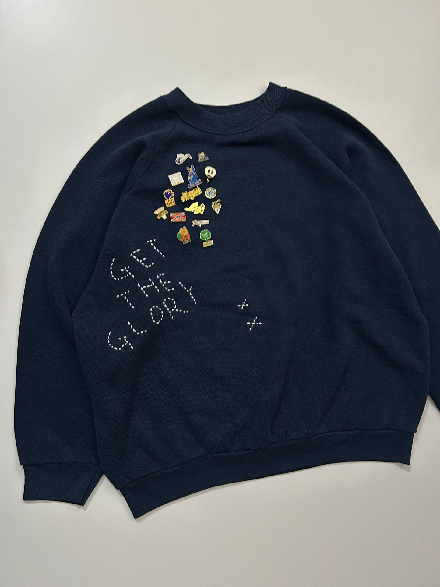 sashiko pins salvage sweat GTG009