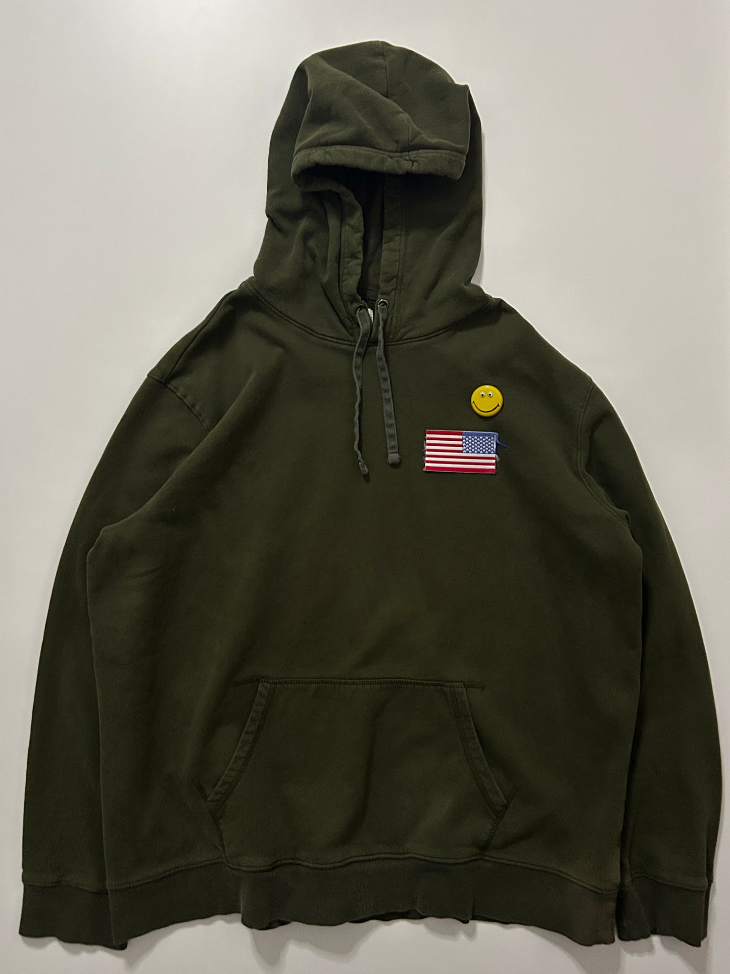 sashiko salvage emblem hoodie OEU004