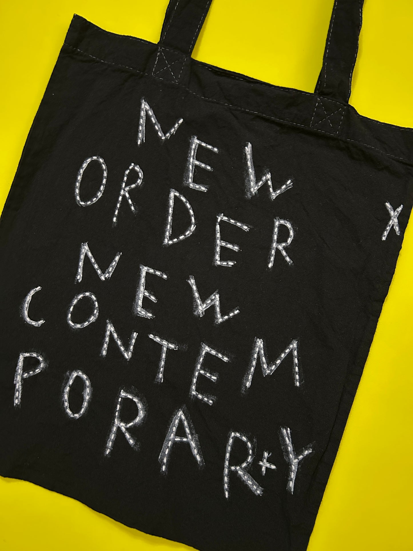 sashiko overdyde cotton totebag(M)006