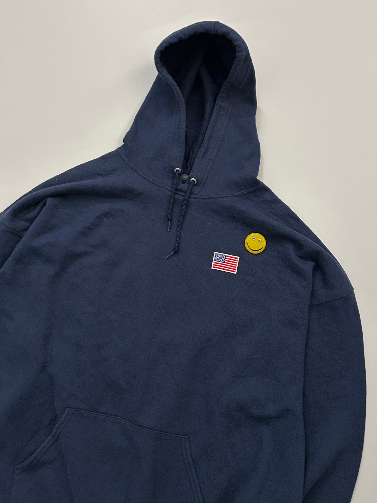 sashiko salvage emblem hoodie OEU002