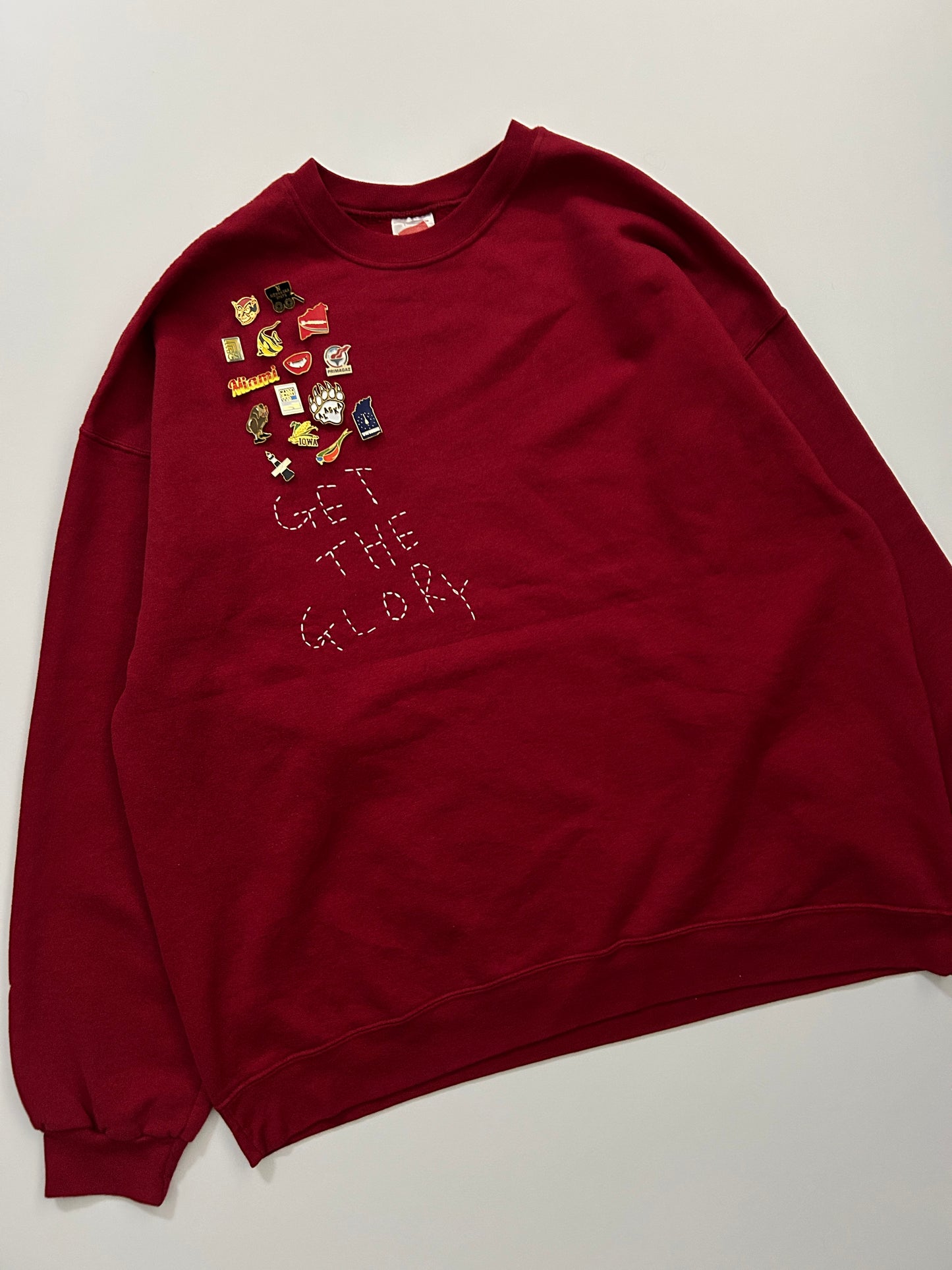 sashiko pins salvage sweat GTG023