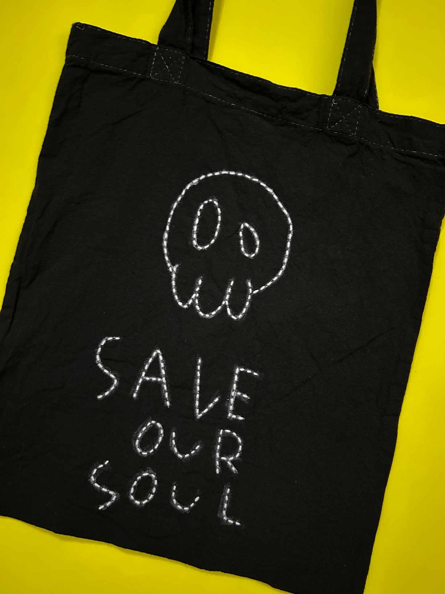 sashiko overdyde cotton totebag(M)001