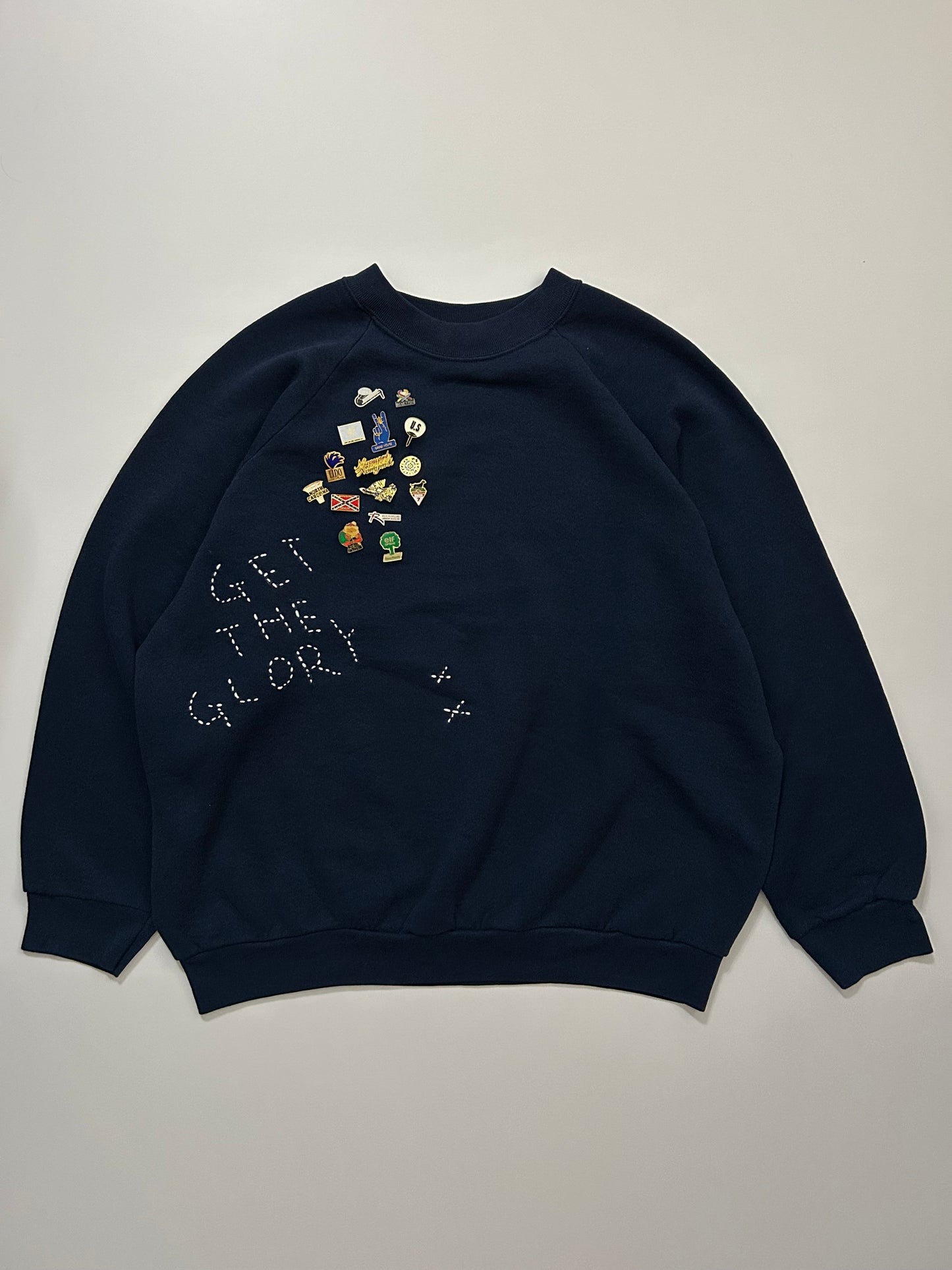 sashiko pins salvage sweat GTG009