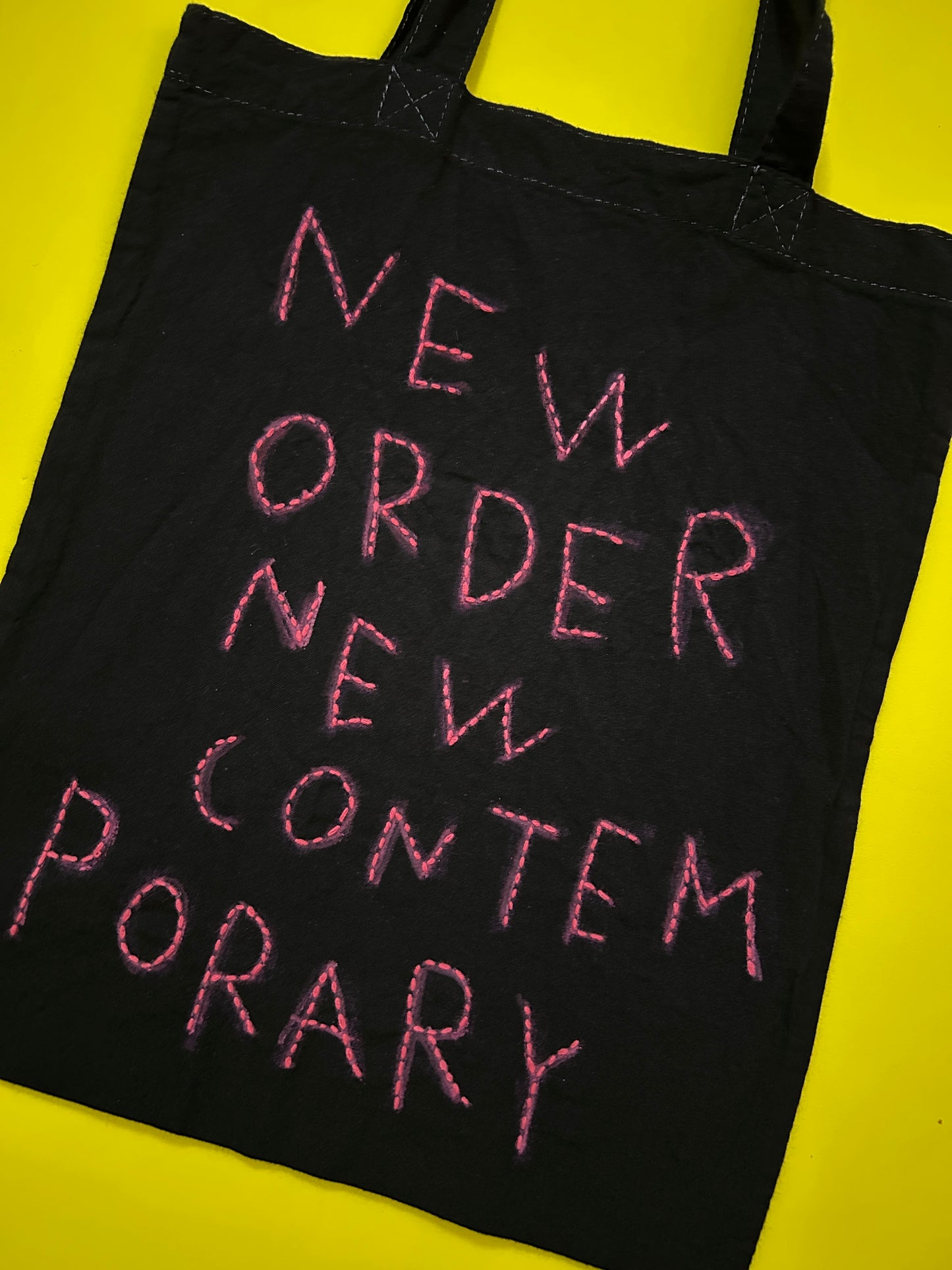sashiko overdyde cotton totebag(M)008