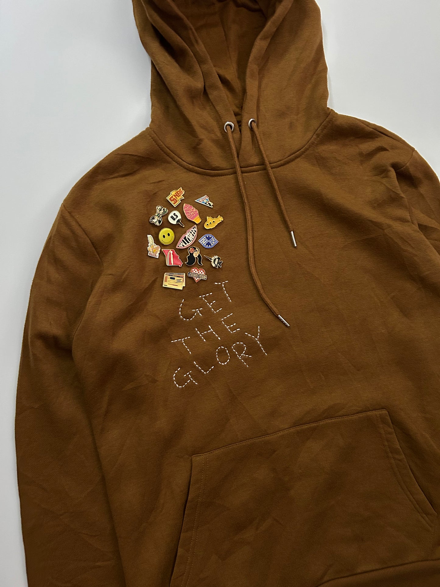 sashiko pins salvage hoodie GTG012