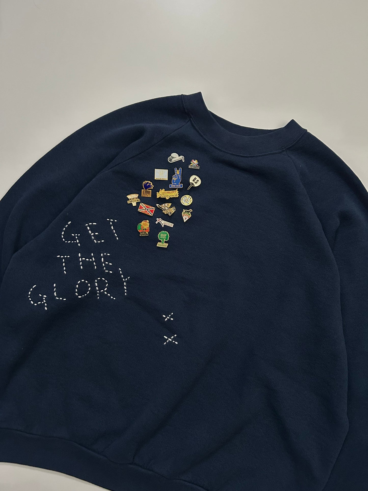 sashiko pins salvage sweat GTG009