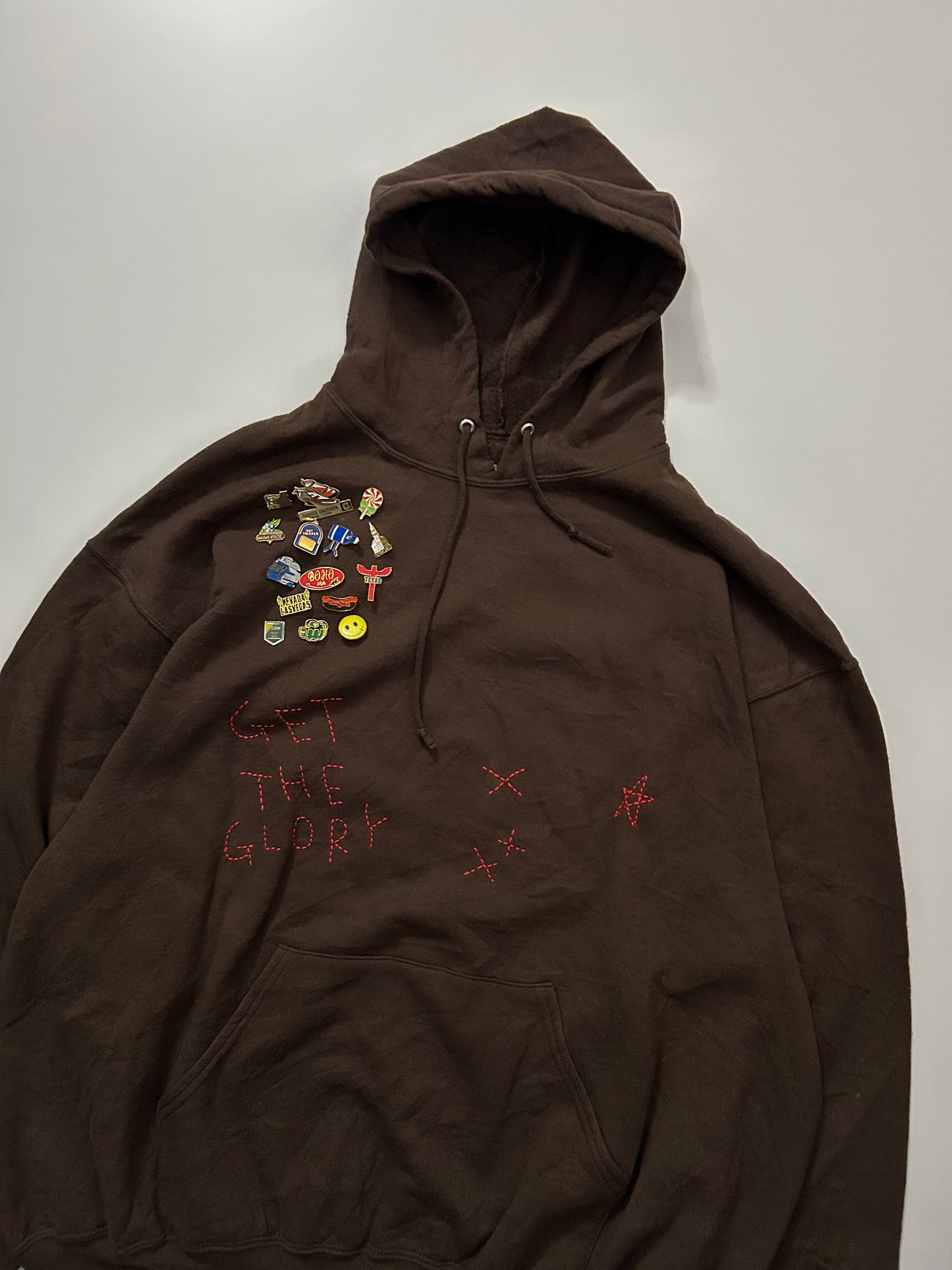 sashiko pins salvage hoodie GTG013