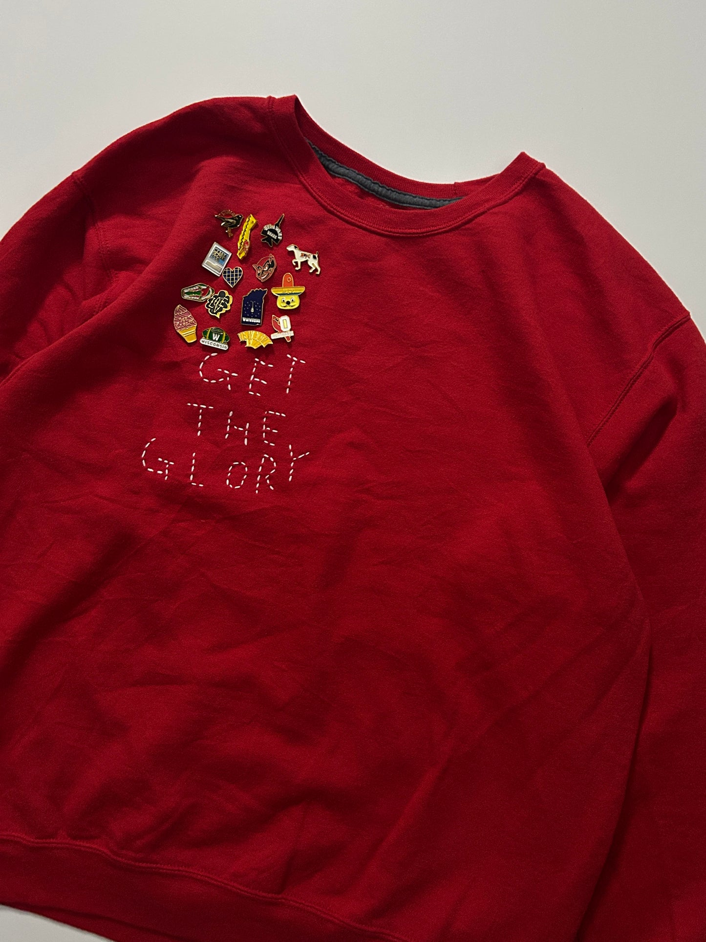 sashiko pins salvage sweat GTG019