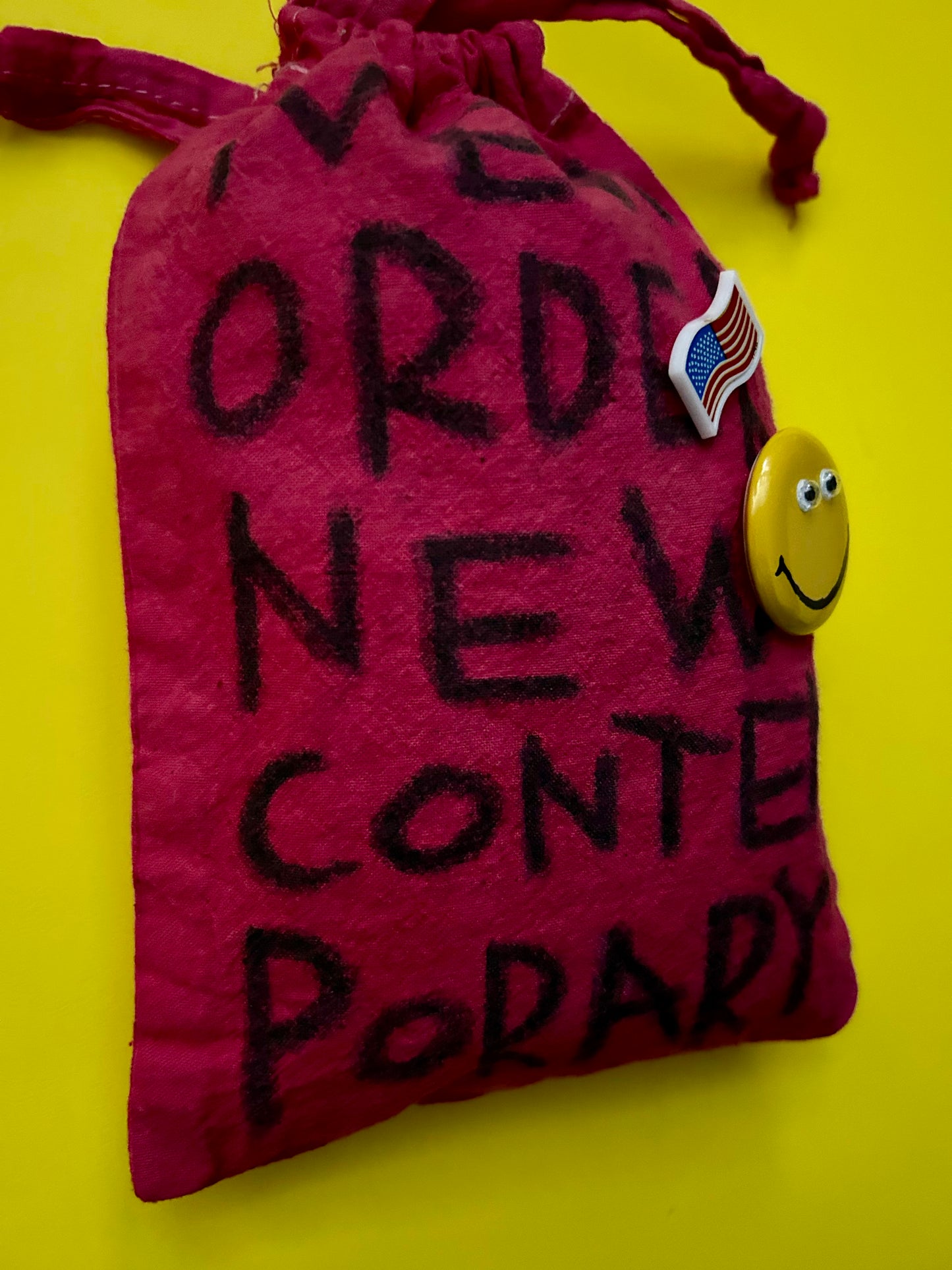 Crayon Painted overdyed purse NONC001
