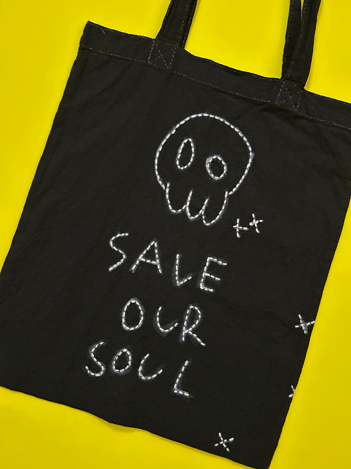 sashiko overdyde cotton totebag(M)002