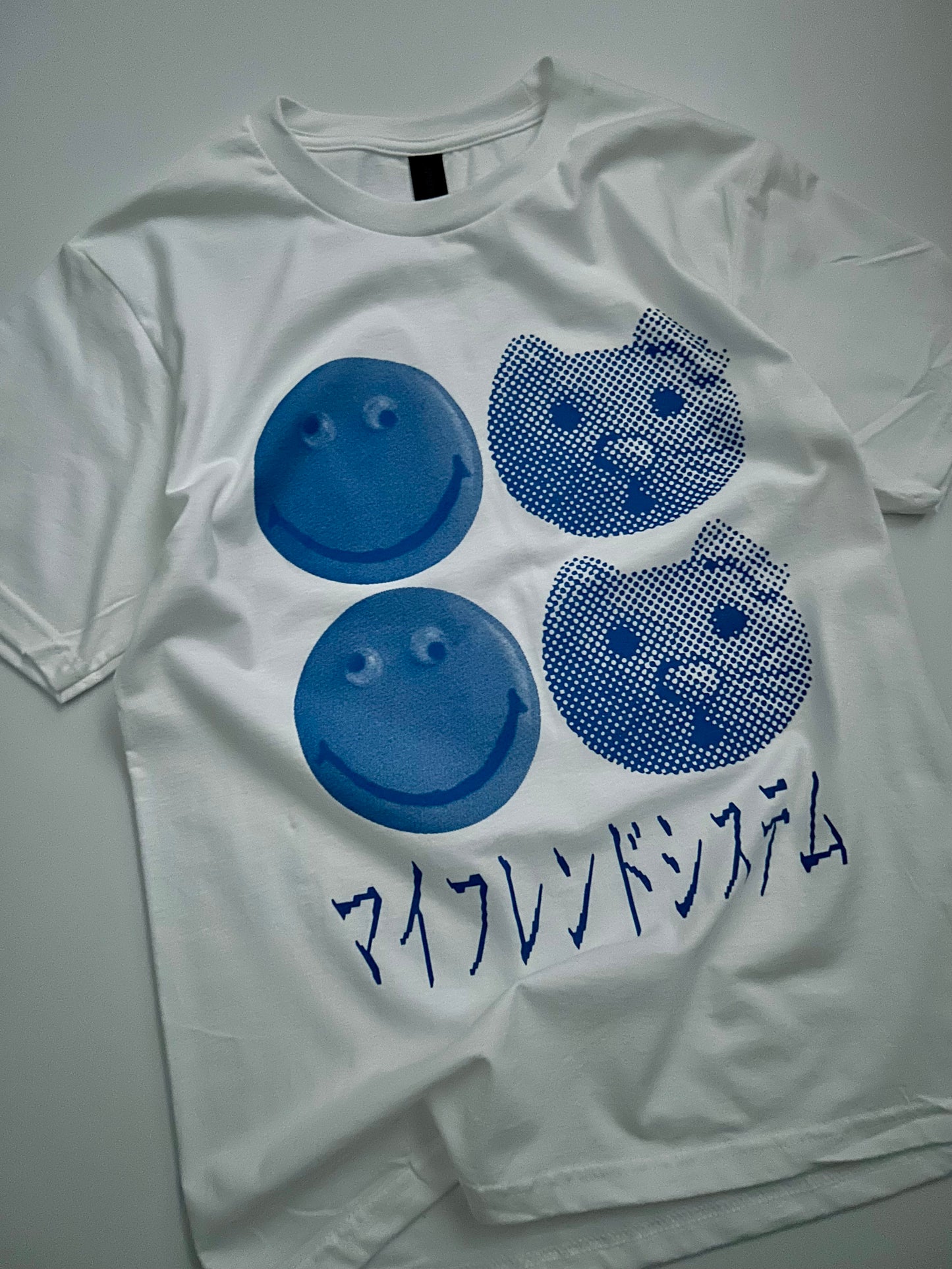 マイフレンドシステムT-shirt (青)Sサイズ