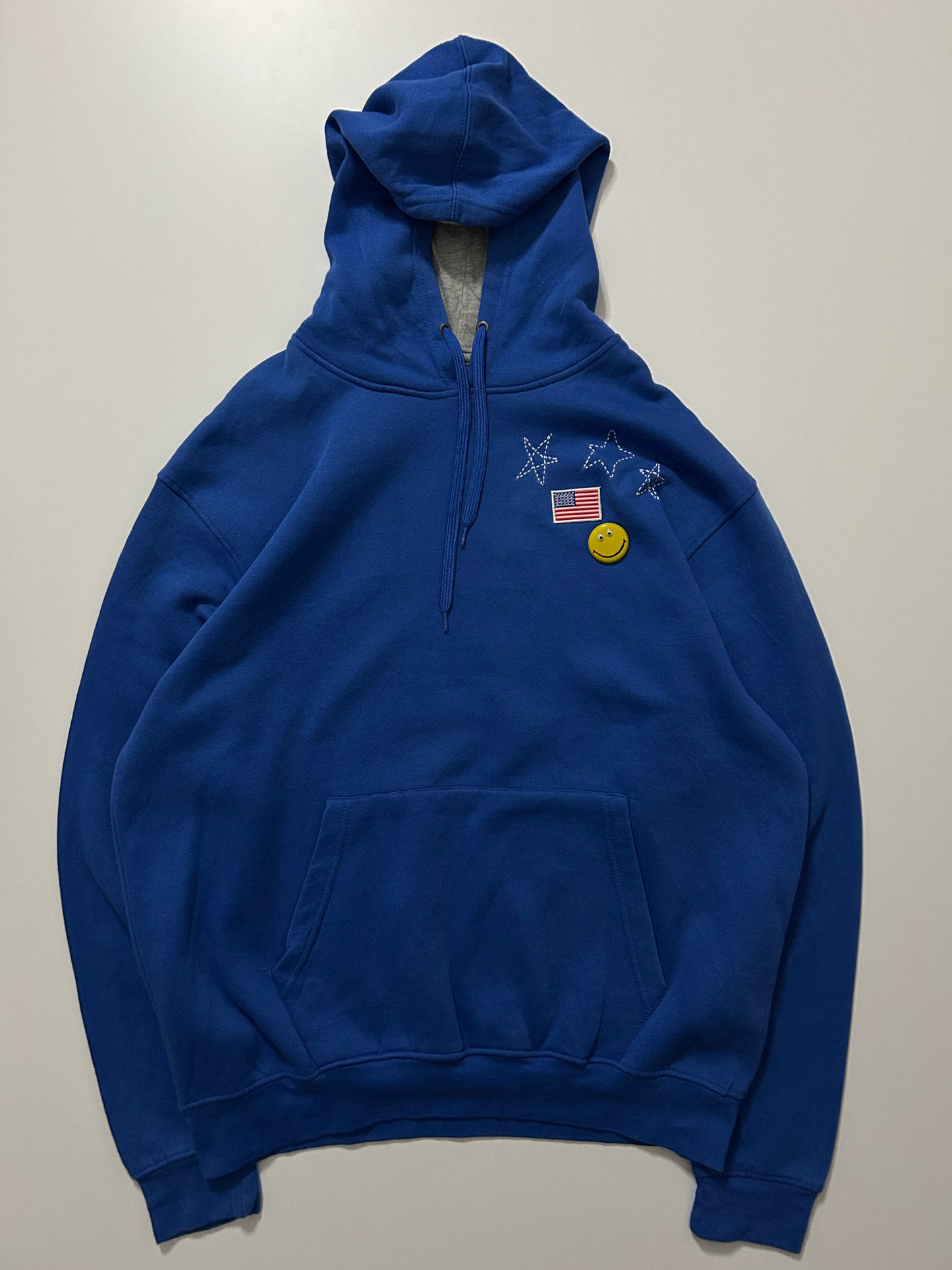 sashiko salvage emblem hoodie OEU001