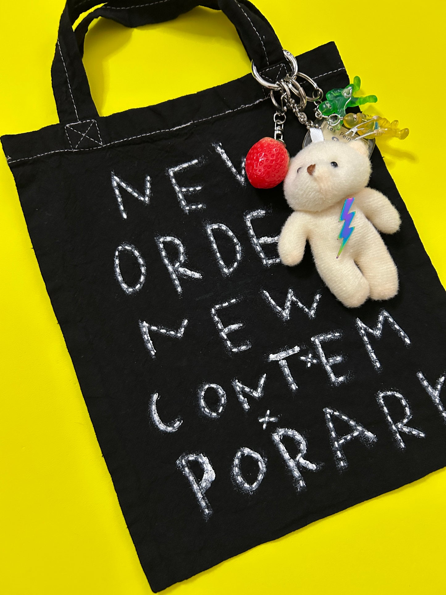 sashiko overdyde cotton totebag(S)001