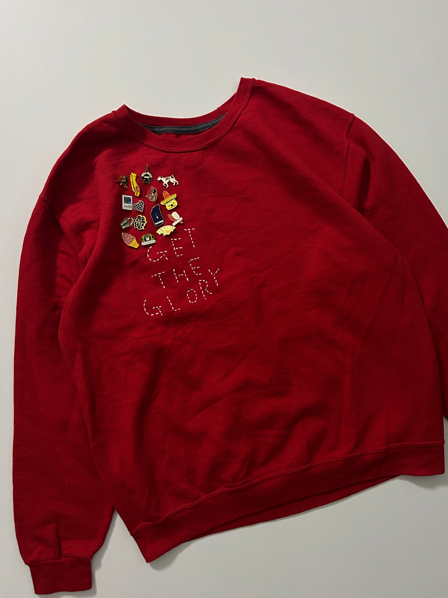 sashiko pins salvage sweat GTG019