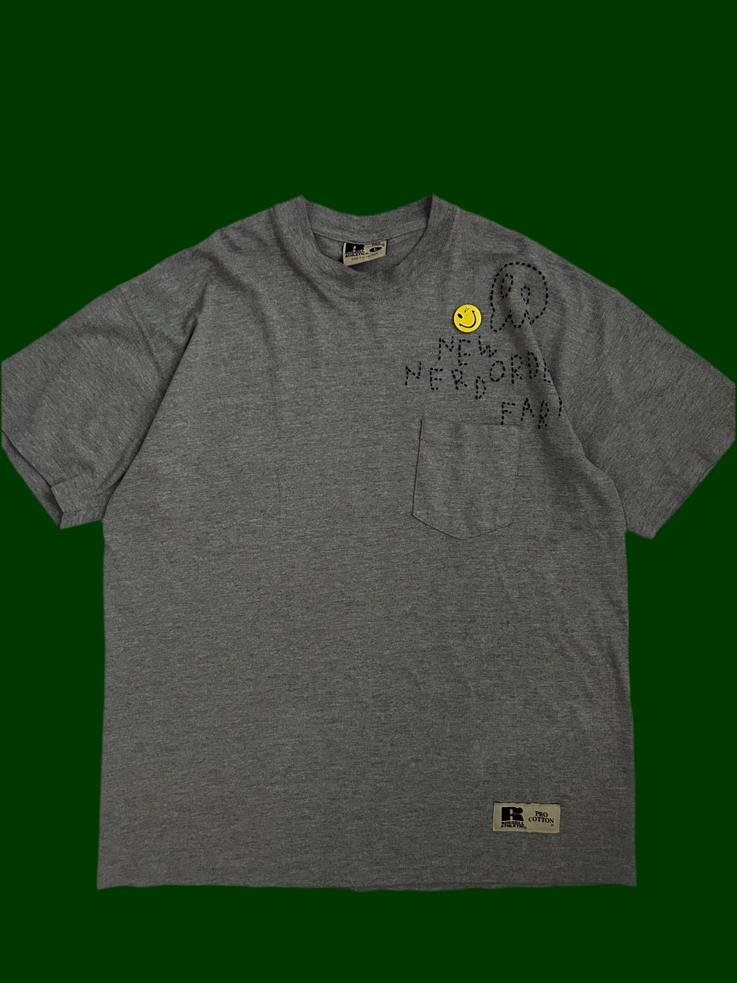 sashiko used poket T-shirt NONF001