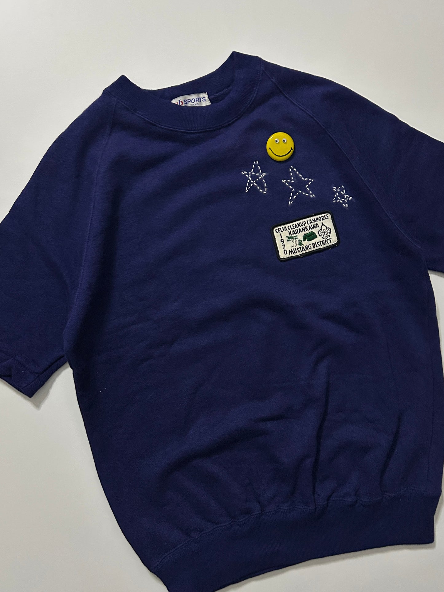 sashiko salvage short sleeve sweat TPS001