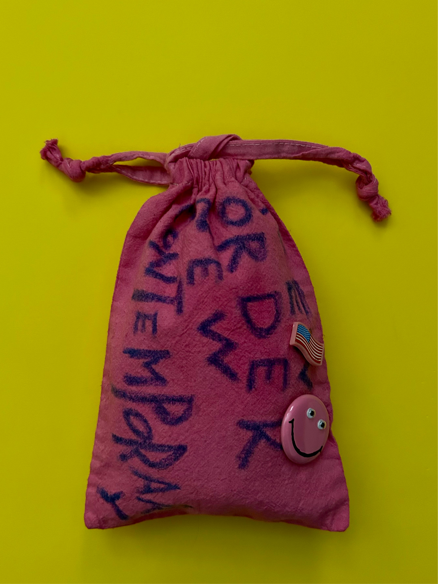 Crayon Painted overdyed purse NONC005