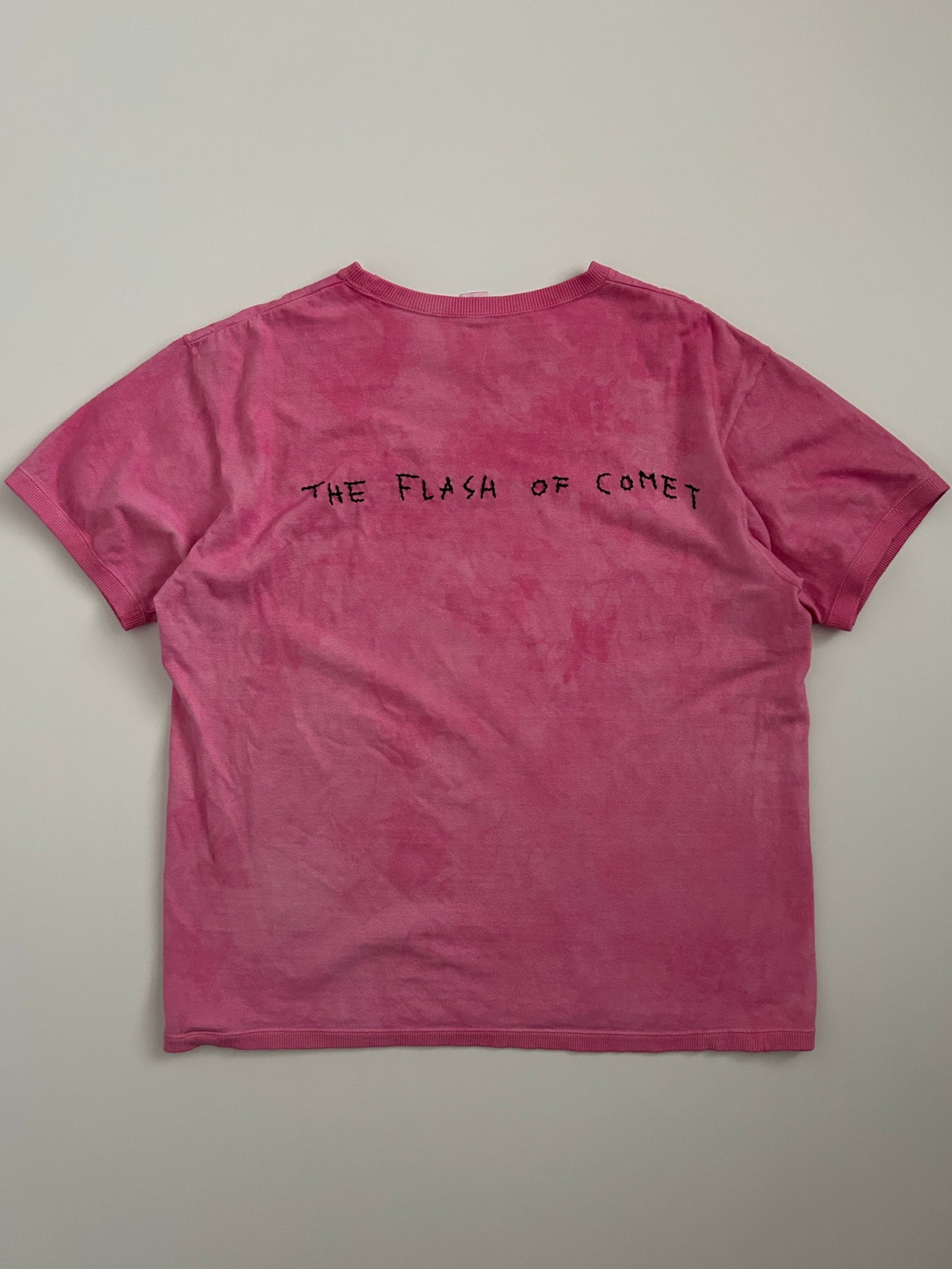 sashiko salvage uneven dyeing T-shirt020