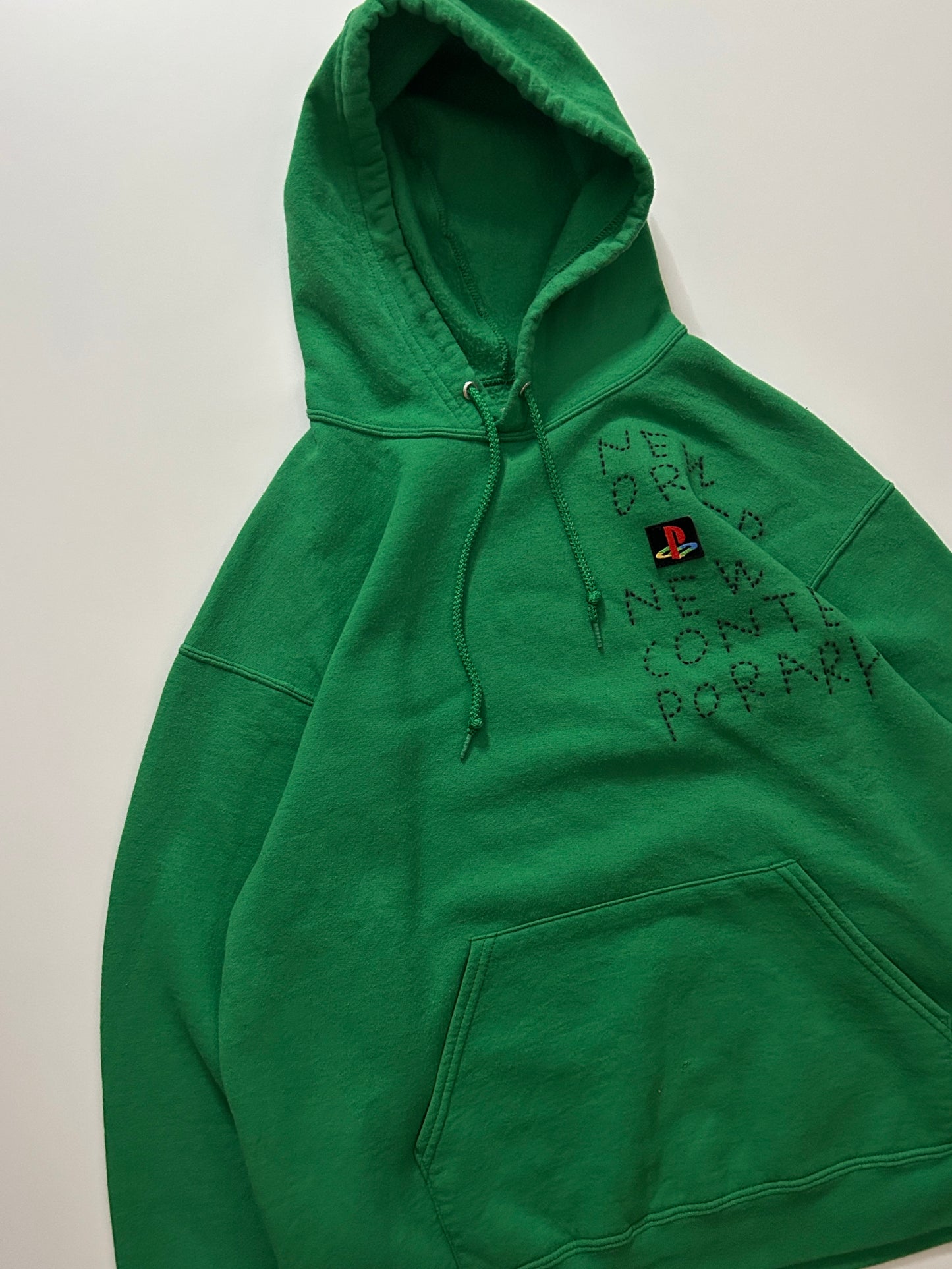 sashiko salvage emblem hoodie NONC001