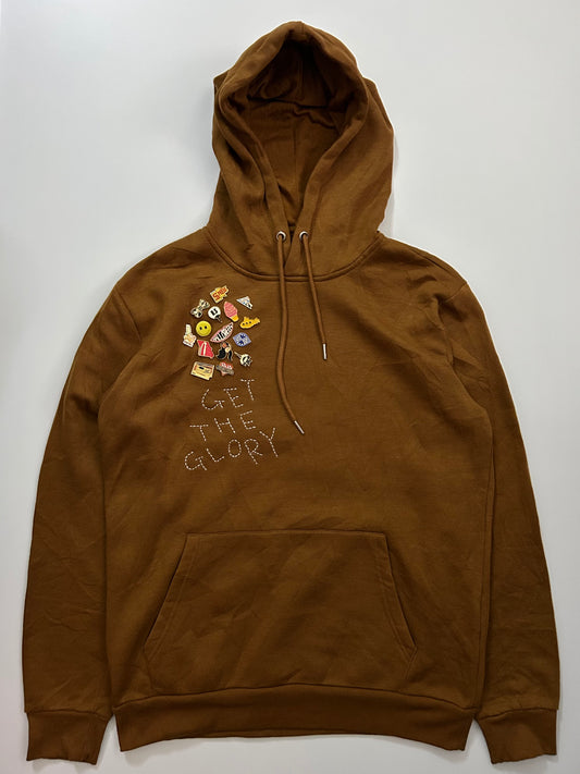 sashiko pins salvage hoodie GTG012