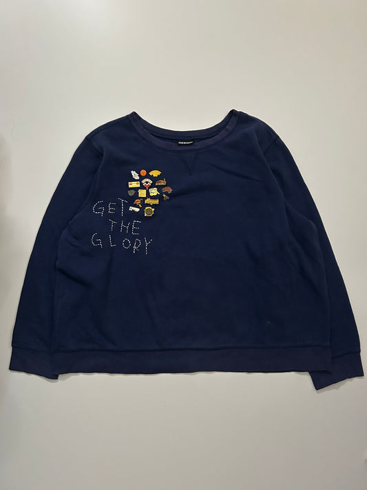 sashiko pins salvage sweat GTG010