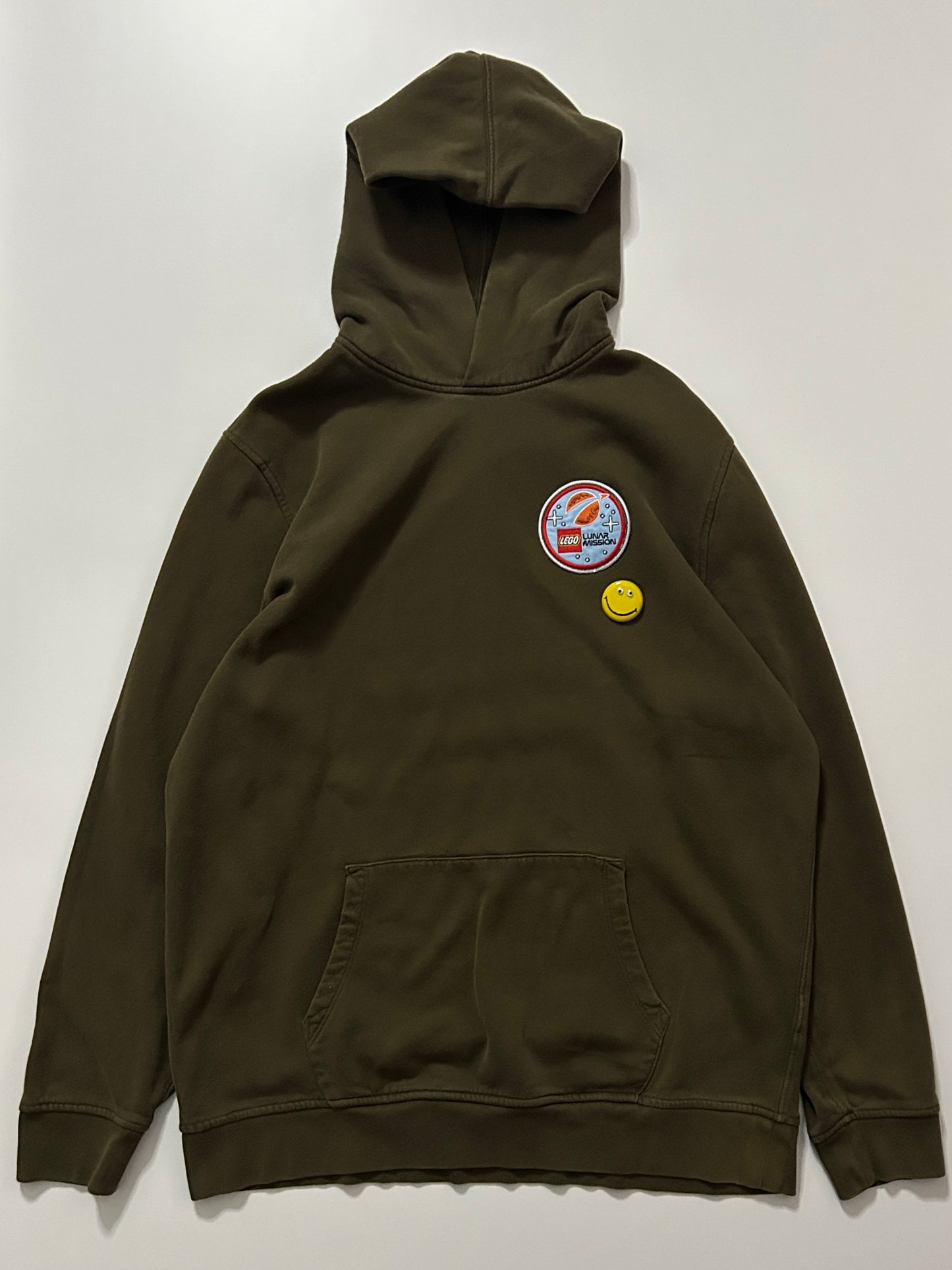sashiko salvage emblem hoodie OEU003