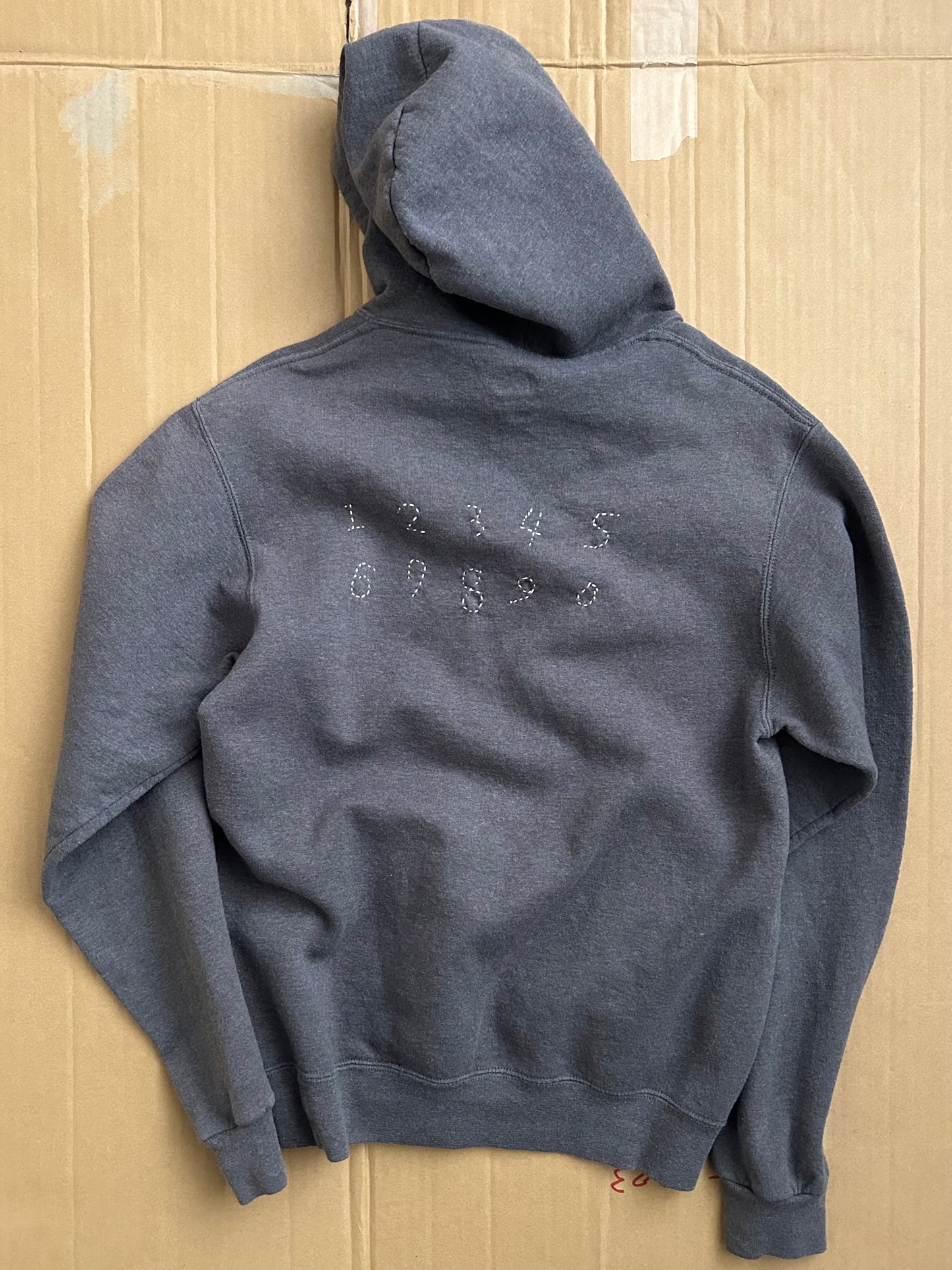 sashiko pins salvage hoodie 001