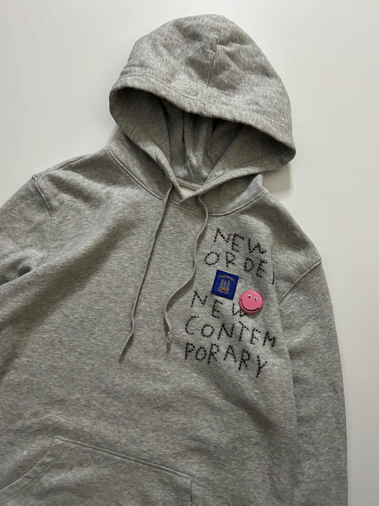 sashiko salvage emblem hoodie NONC006