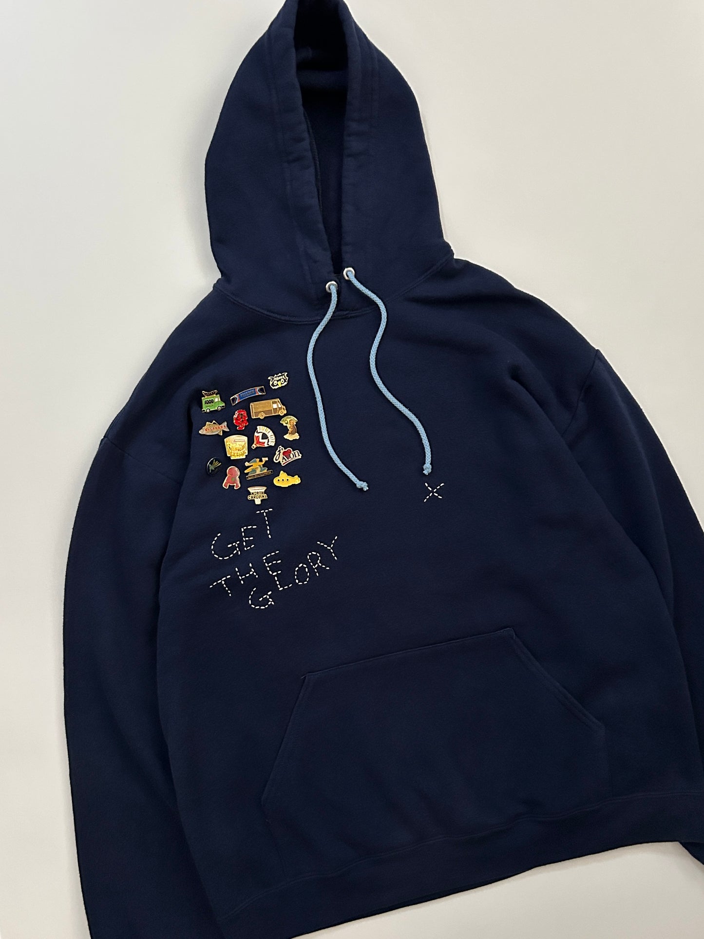 sashiko pins salvage hoodie GTG020