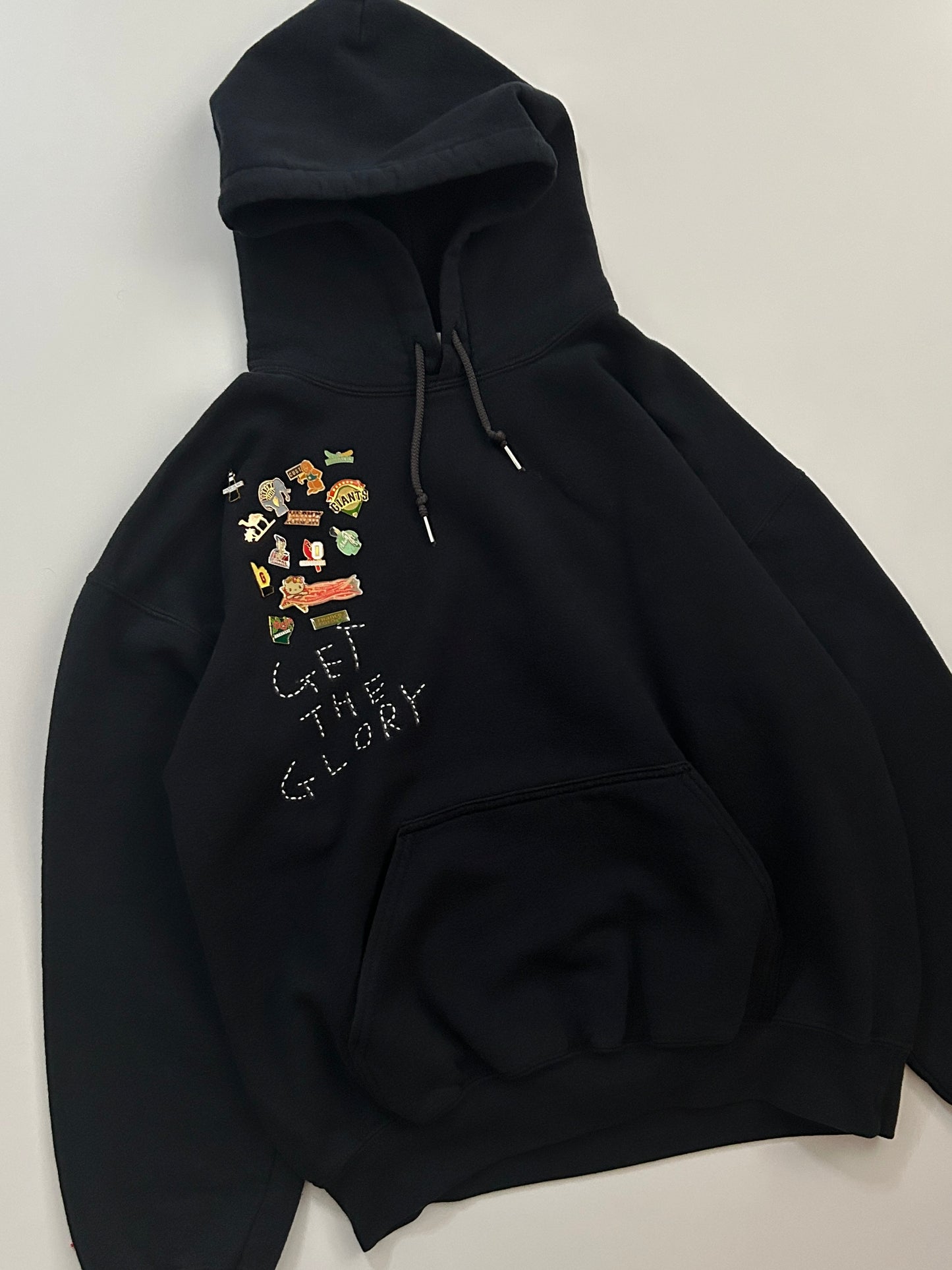 sashiko pins salvage hoodie GTG021
