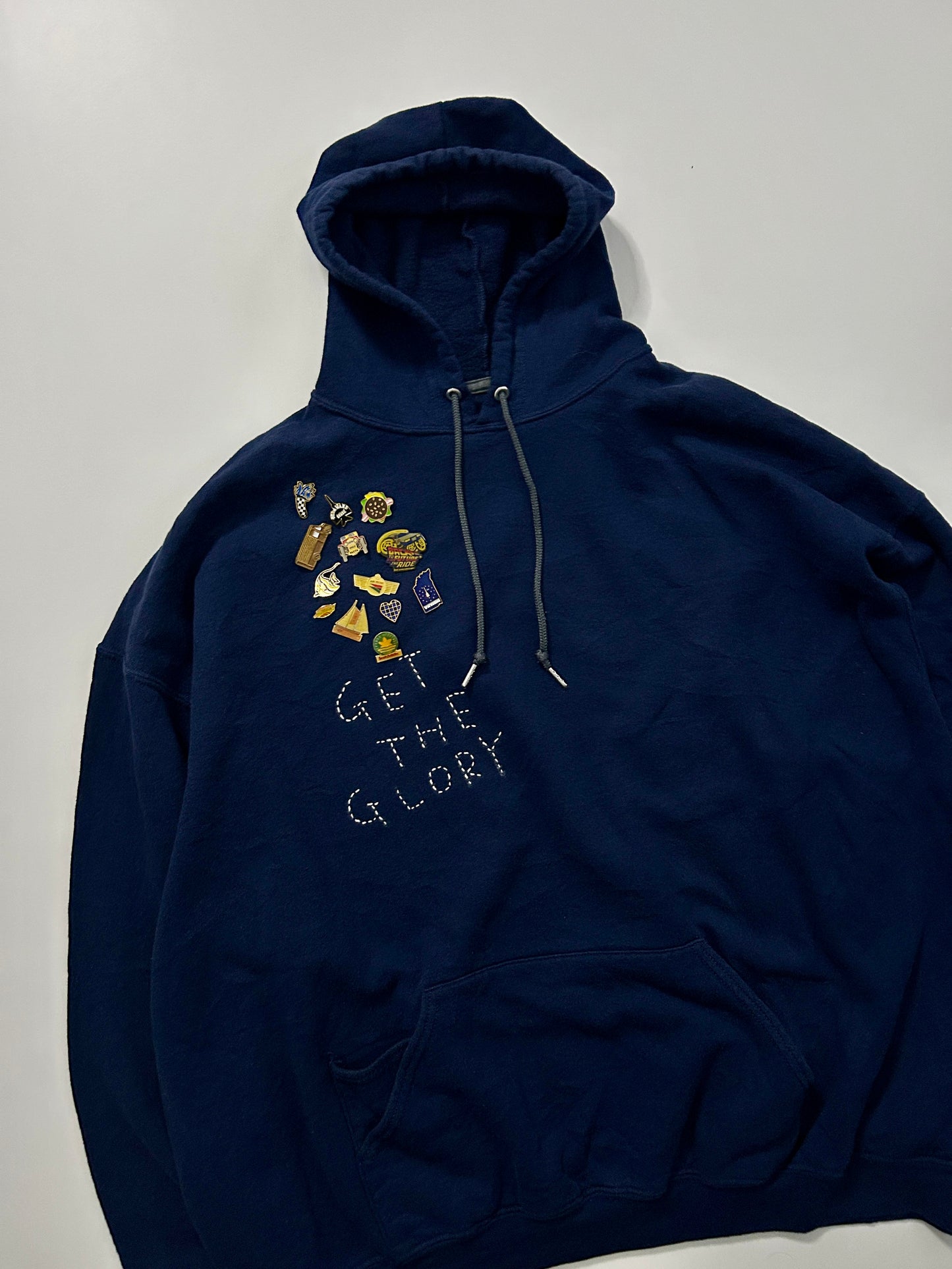 sashiko pins salvage hoodie GTG021