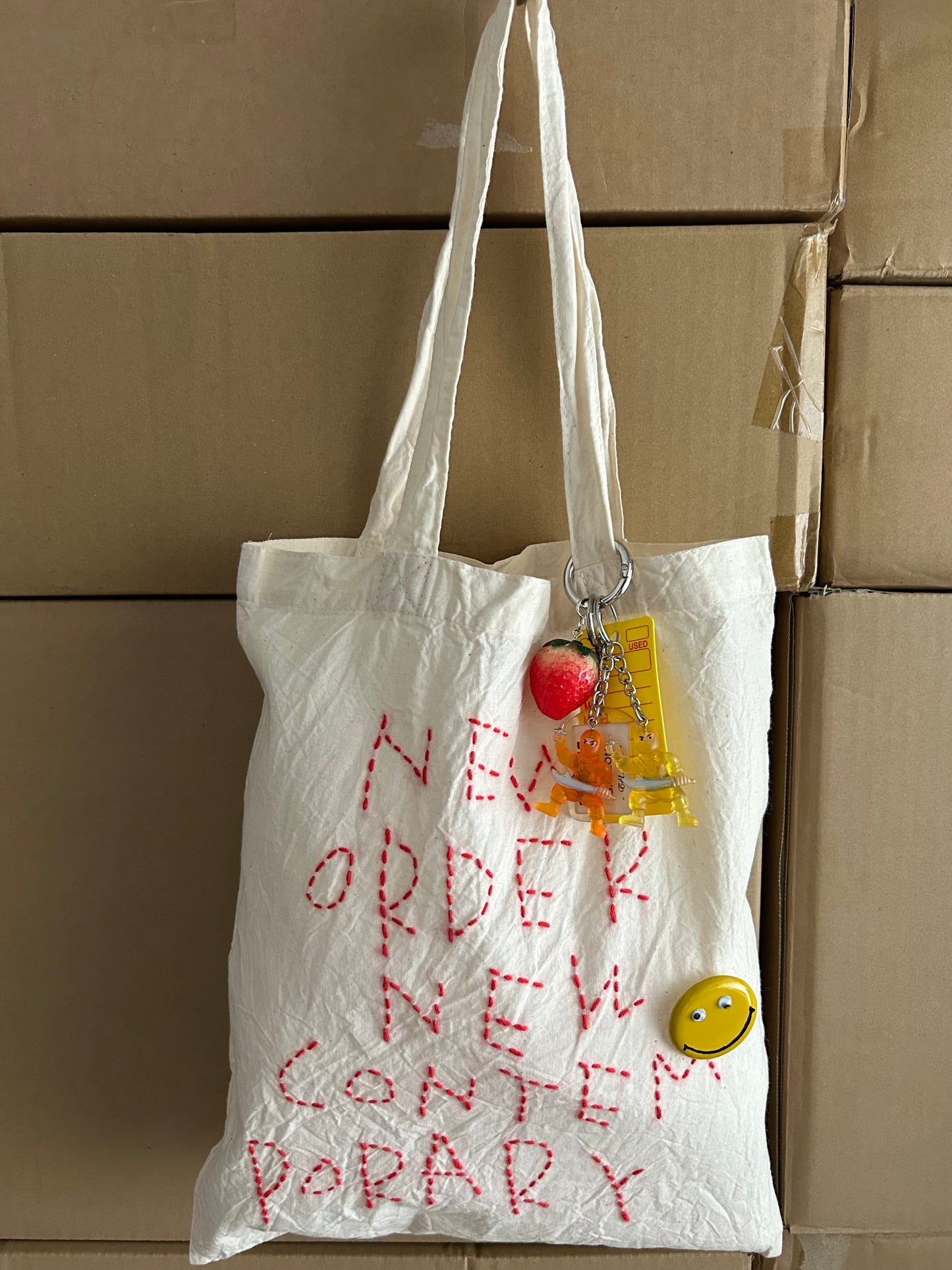sashiko cotton totebag(M+)NONC008