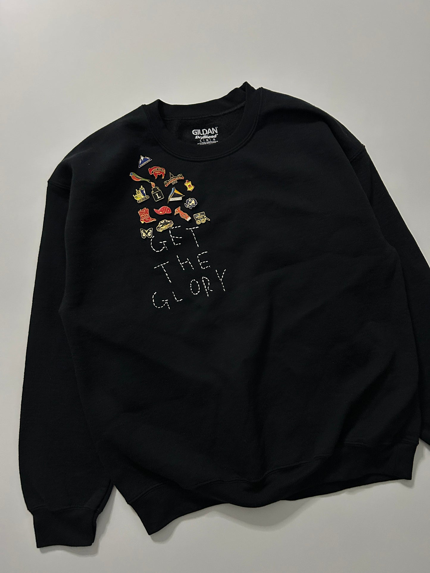 sashiko pins salvage sweat GTG020