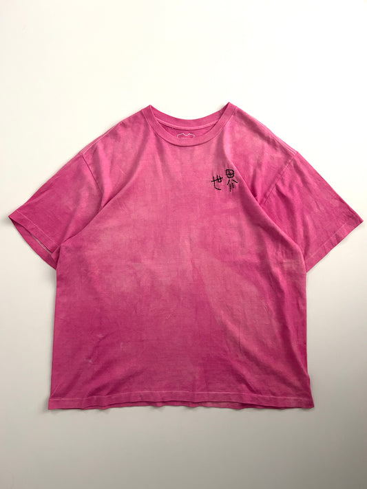 sashiko salvage uneven dyeing T-shirt018