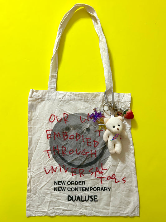 Sashiko-hard-wash printed tote bag 003