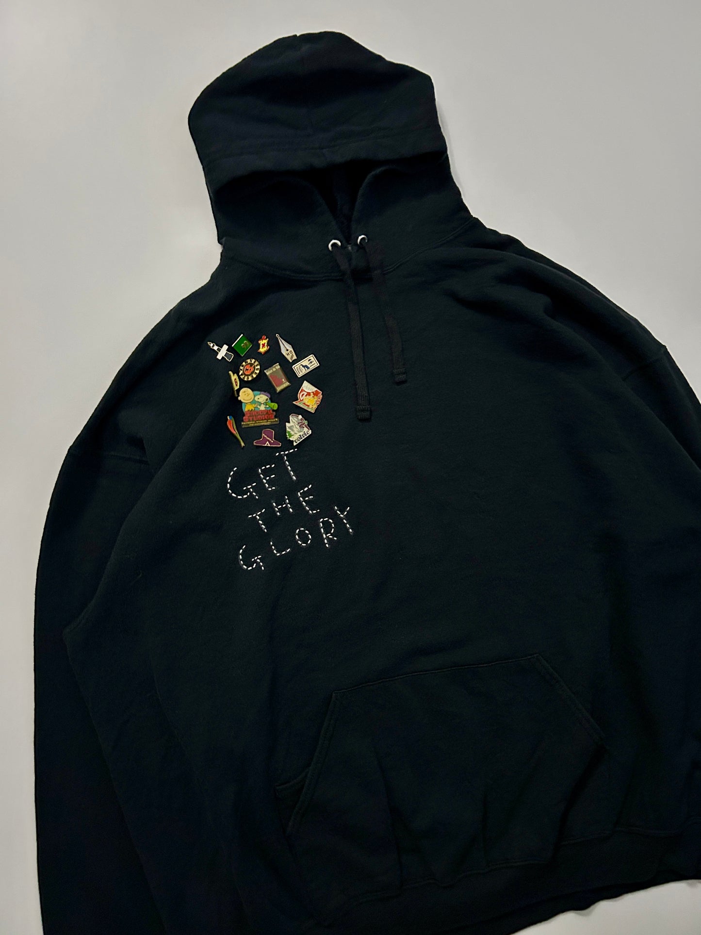 sashiko pins salvage hoodie GTG022