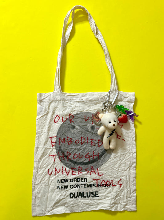 Sashiko-hard-wash printed tote bag 008