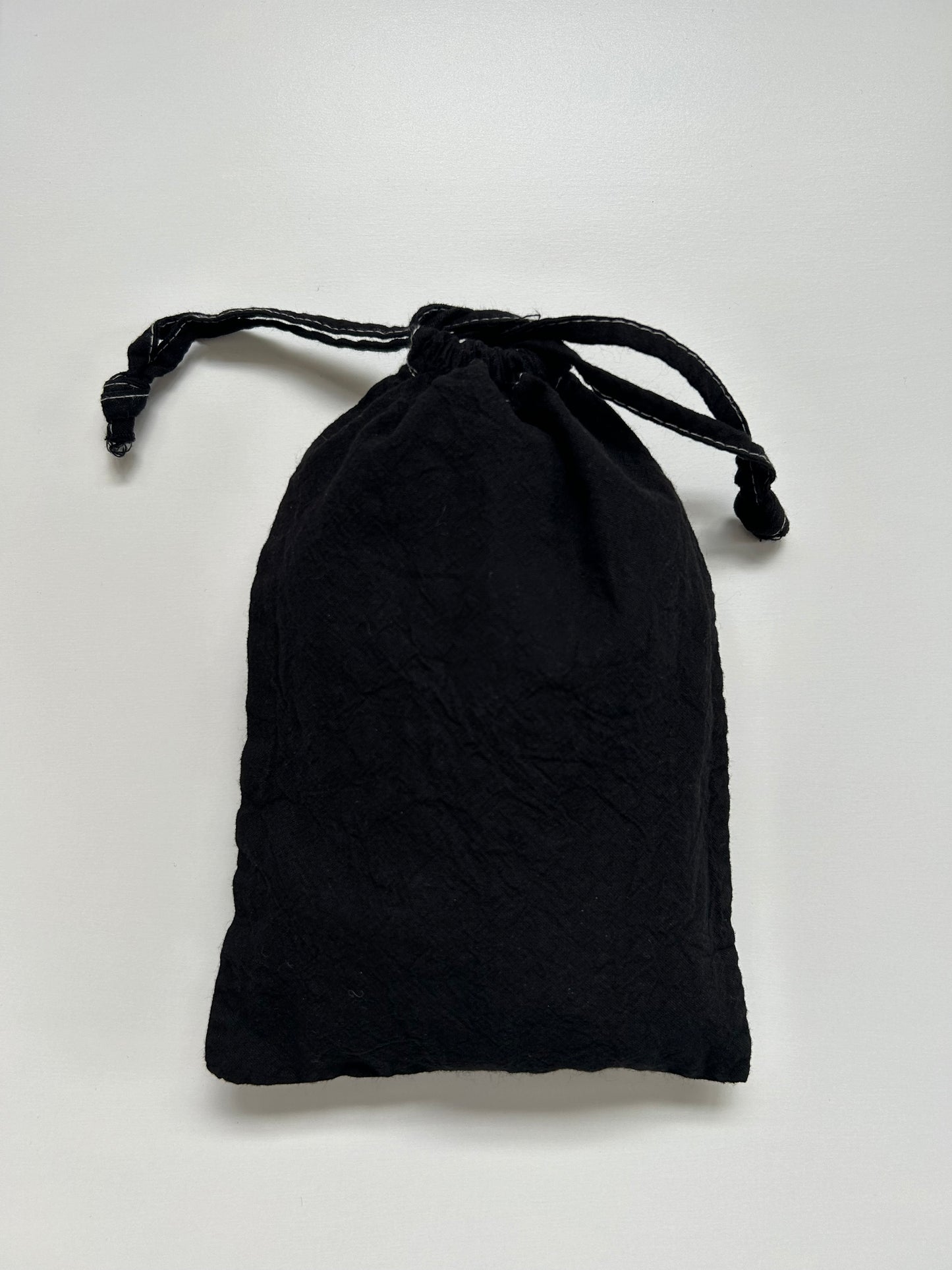 sashiko overdyed cotton purse skull001