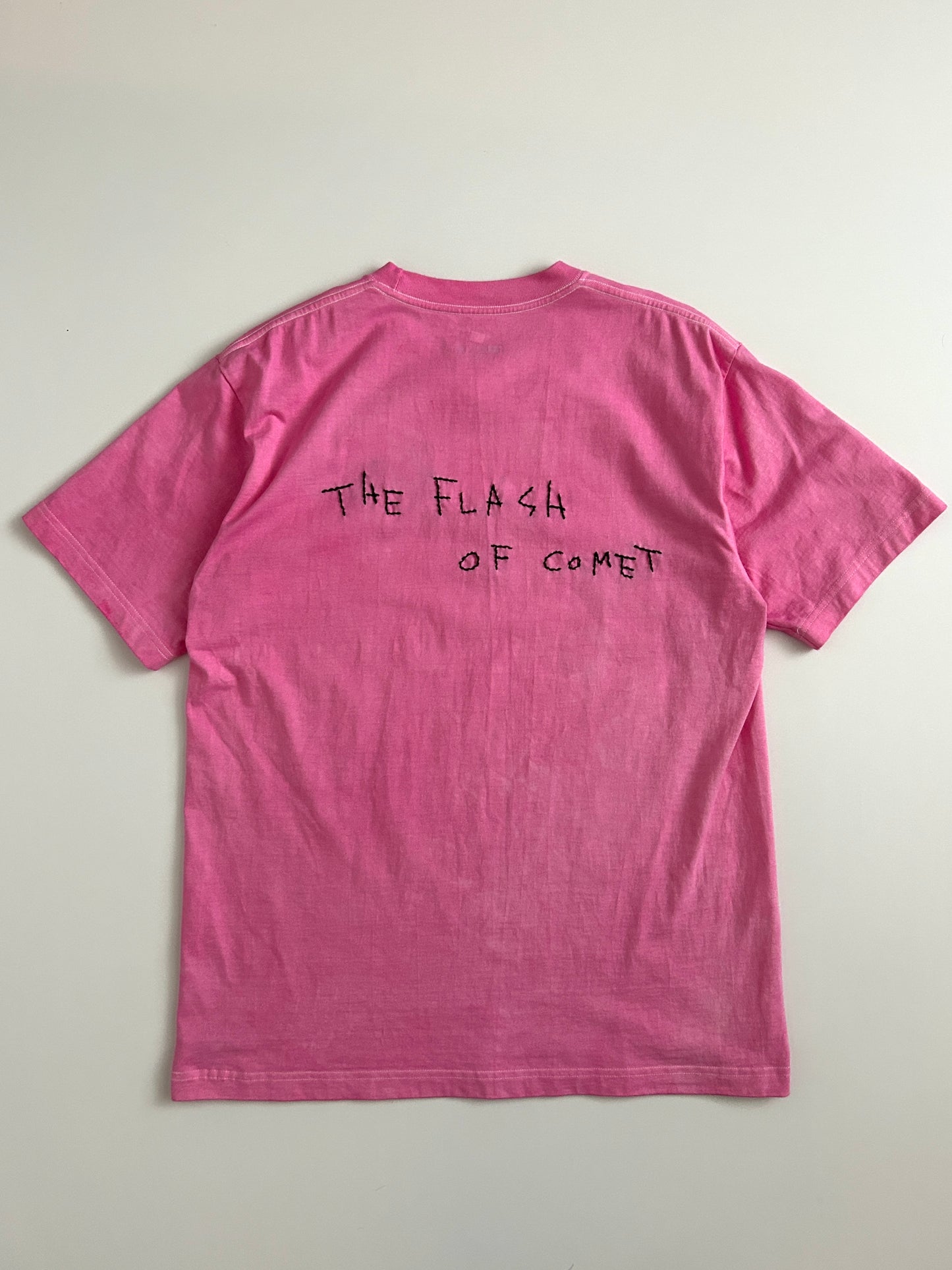sashiko salvage uneven dyeing T-shirt017