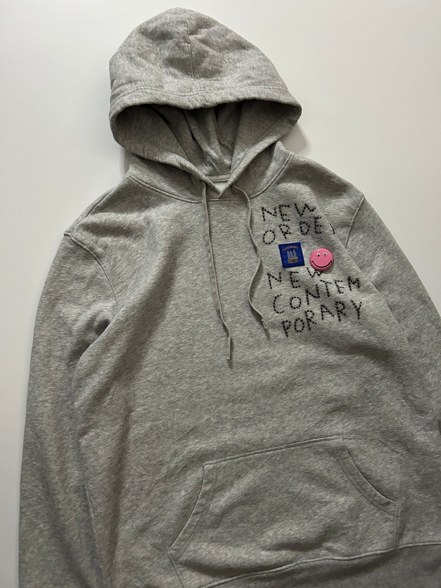 sashiko salvage emblem hoodie NONC006