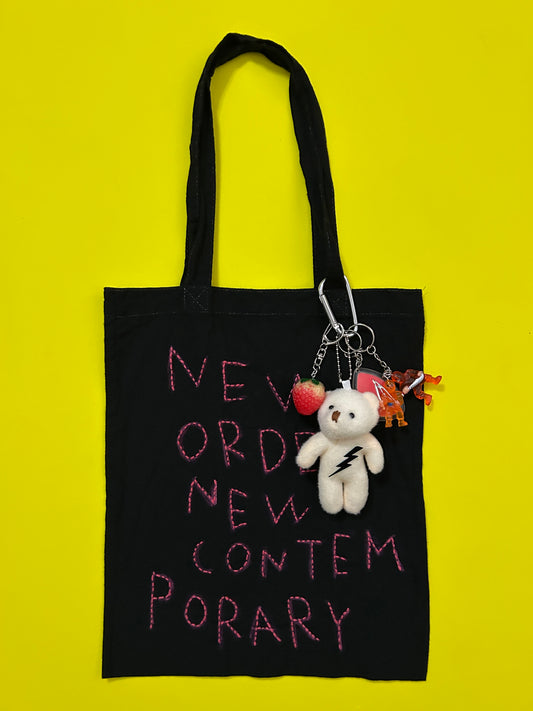 sashiko overdyde cotton totebag(M)008