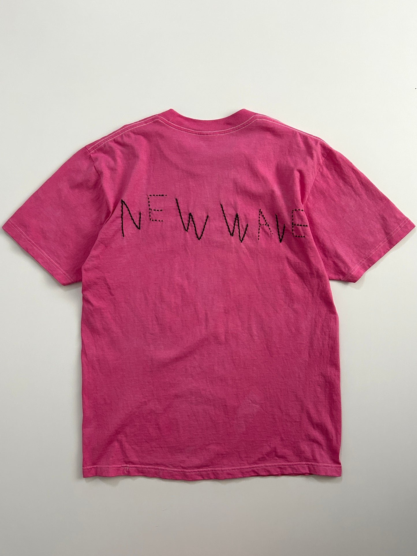 sashiko salvage uneven dyeing T-shirt021